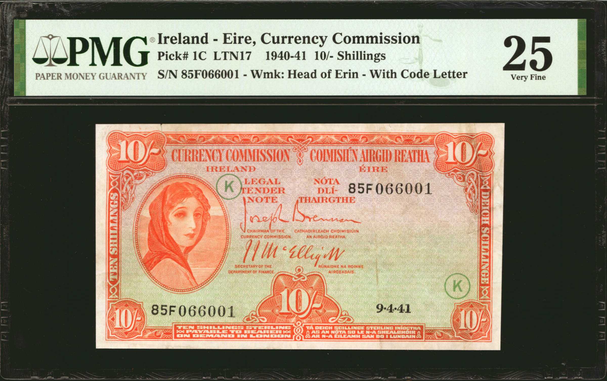 image for: Ireland, Republic of  10 shillings (B101b)
