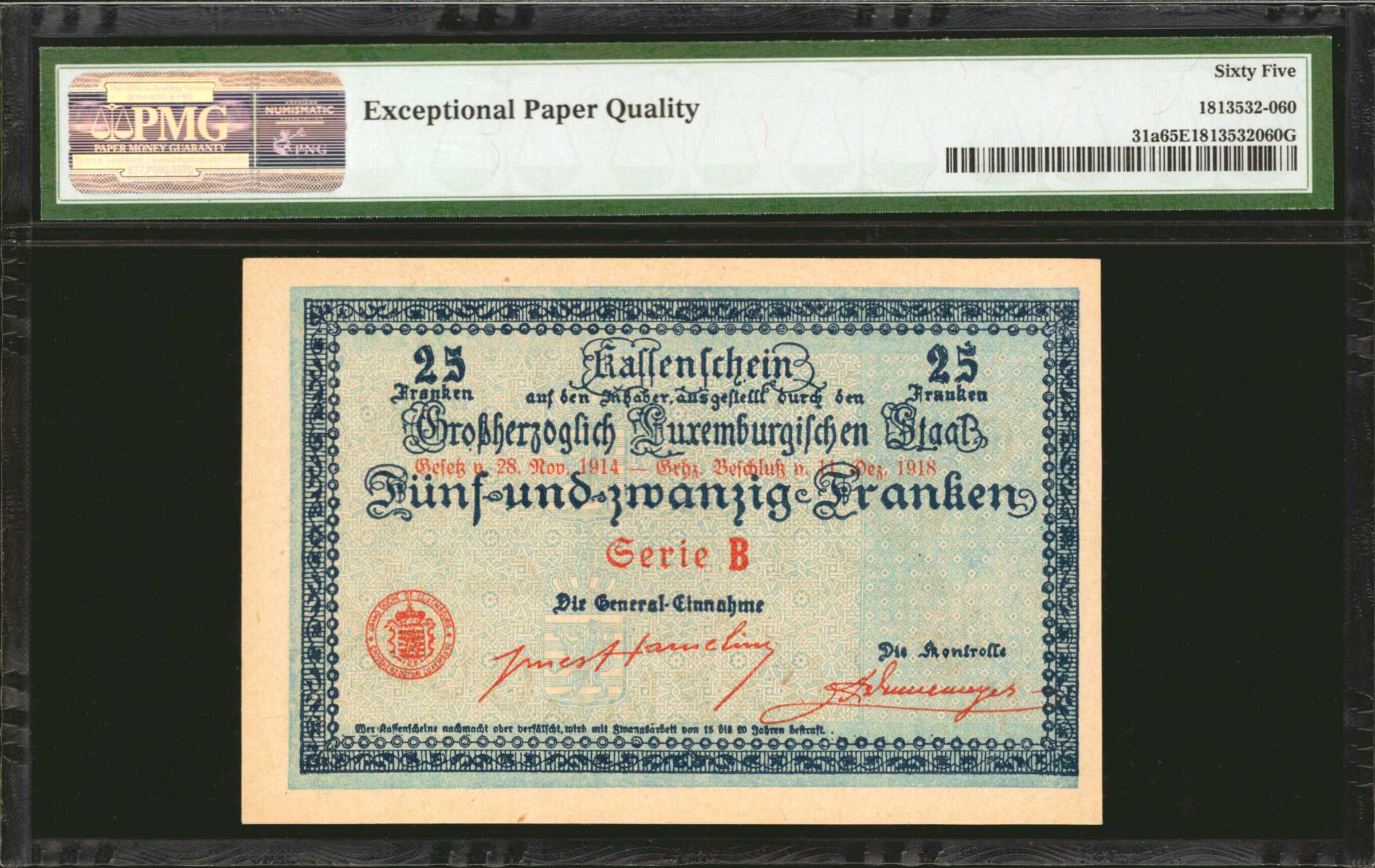 image for: Luxembourg  25 francs / franken (B313b)