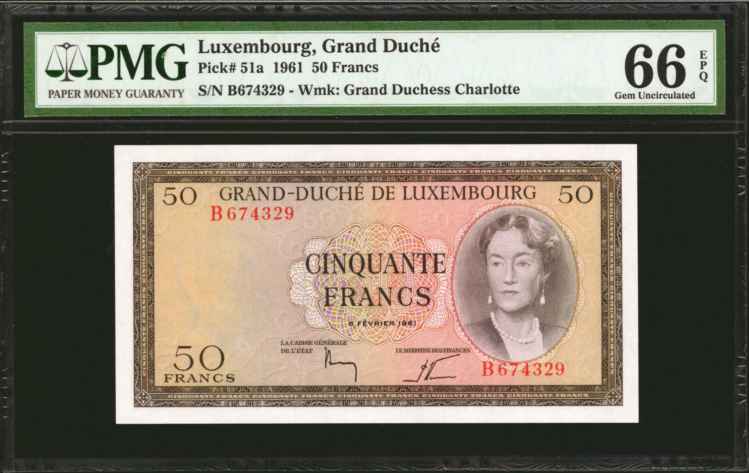 image for: Luxembourg  50 francs (B334ap)