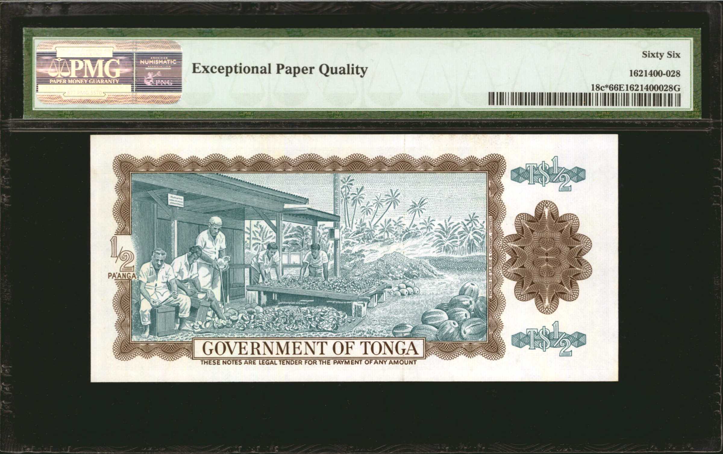 image for: Tonga  1/2 pa?anga(B118b)