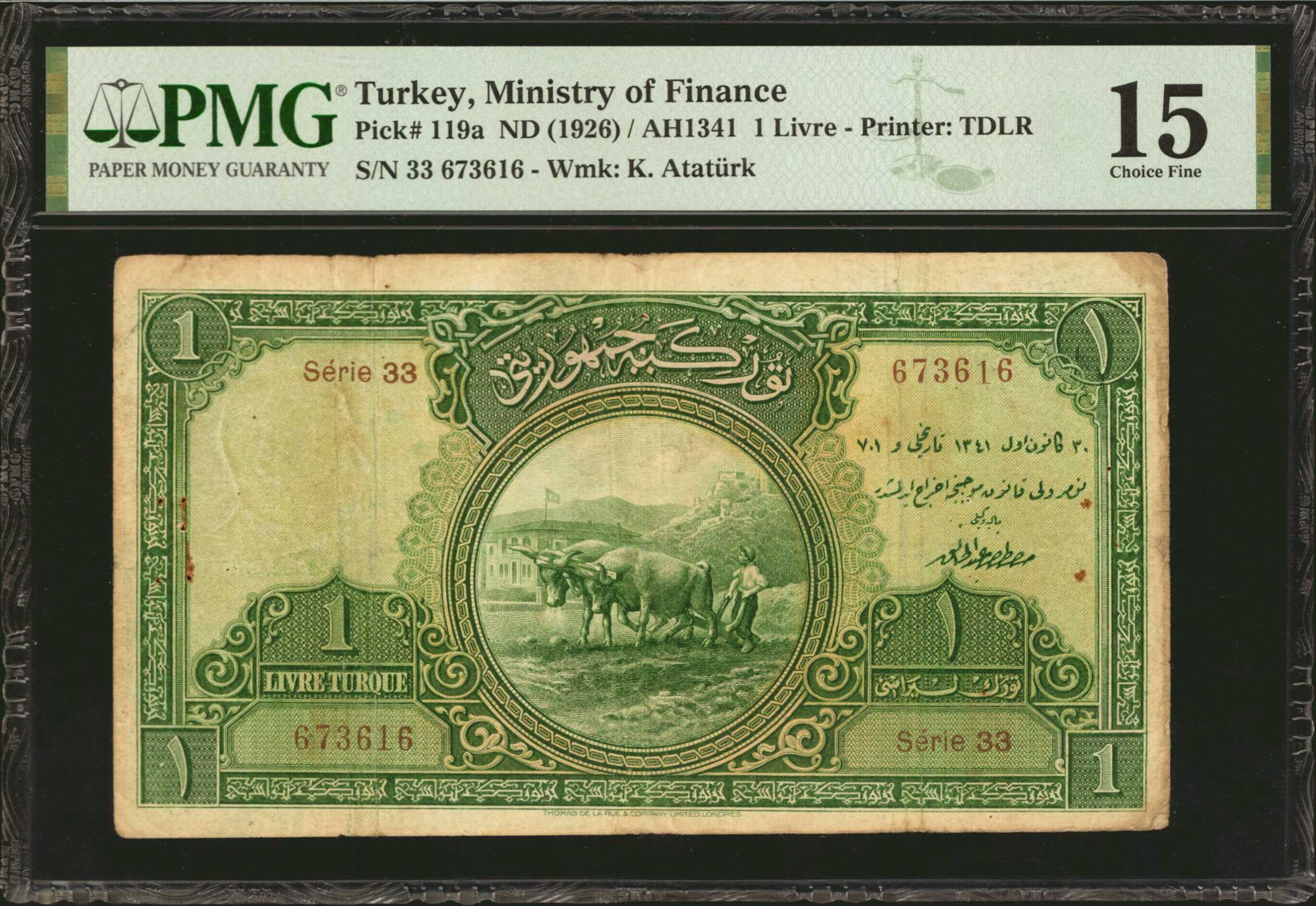 image for: Turkey  1 livre turque (B101at)