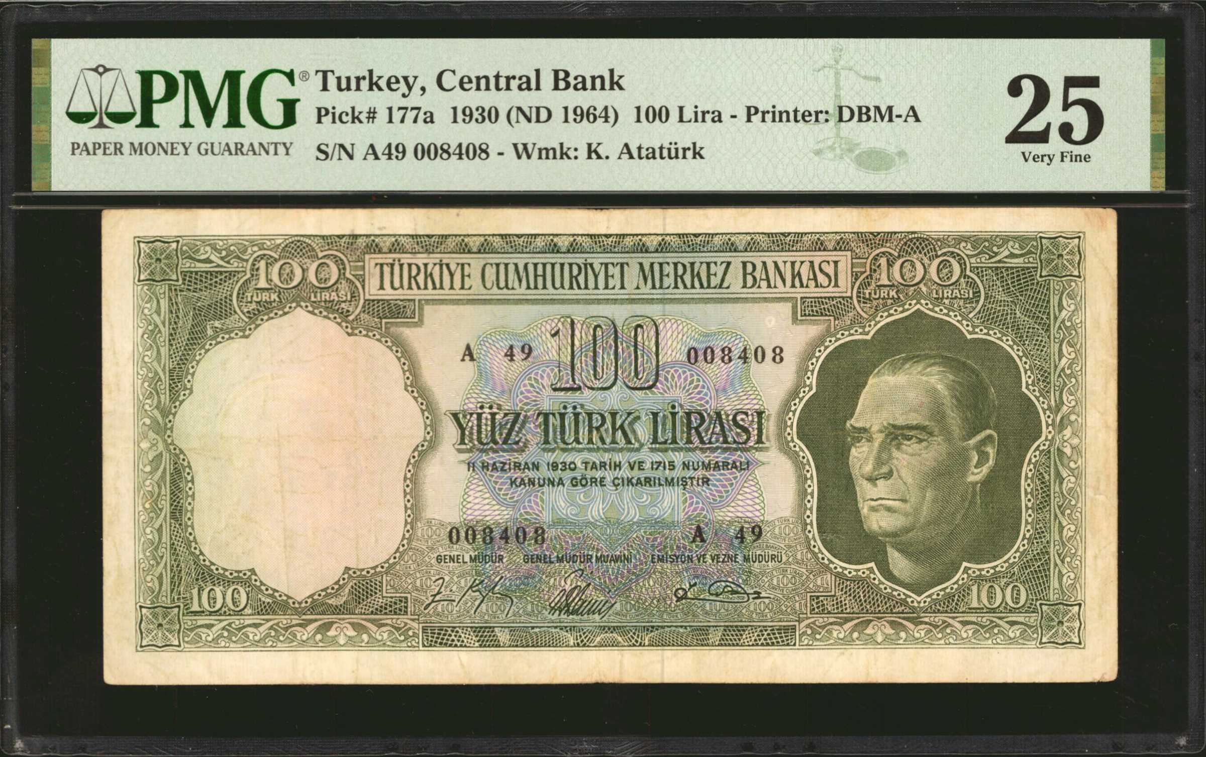 image for: Turkey  100 T?rk liras? (B258as)