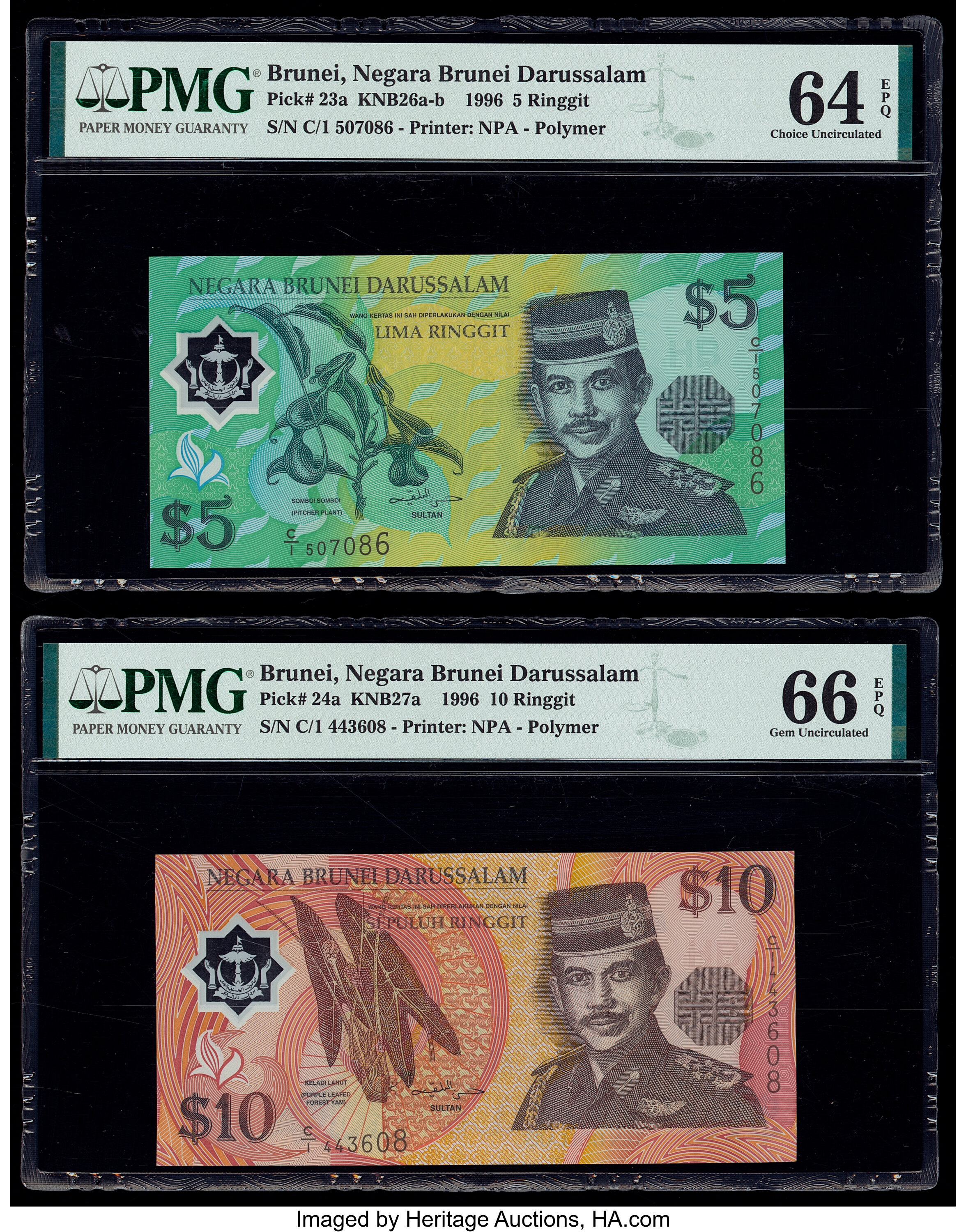 image for: Brunei  5 dollars (B123b)