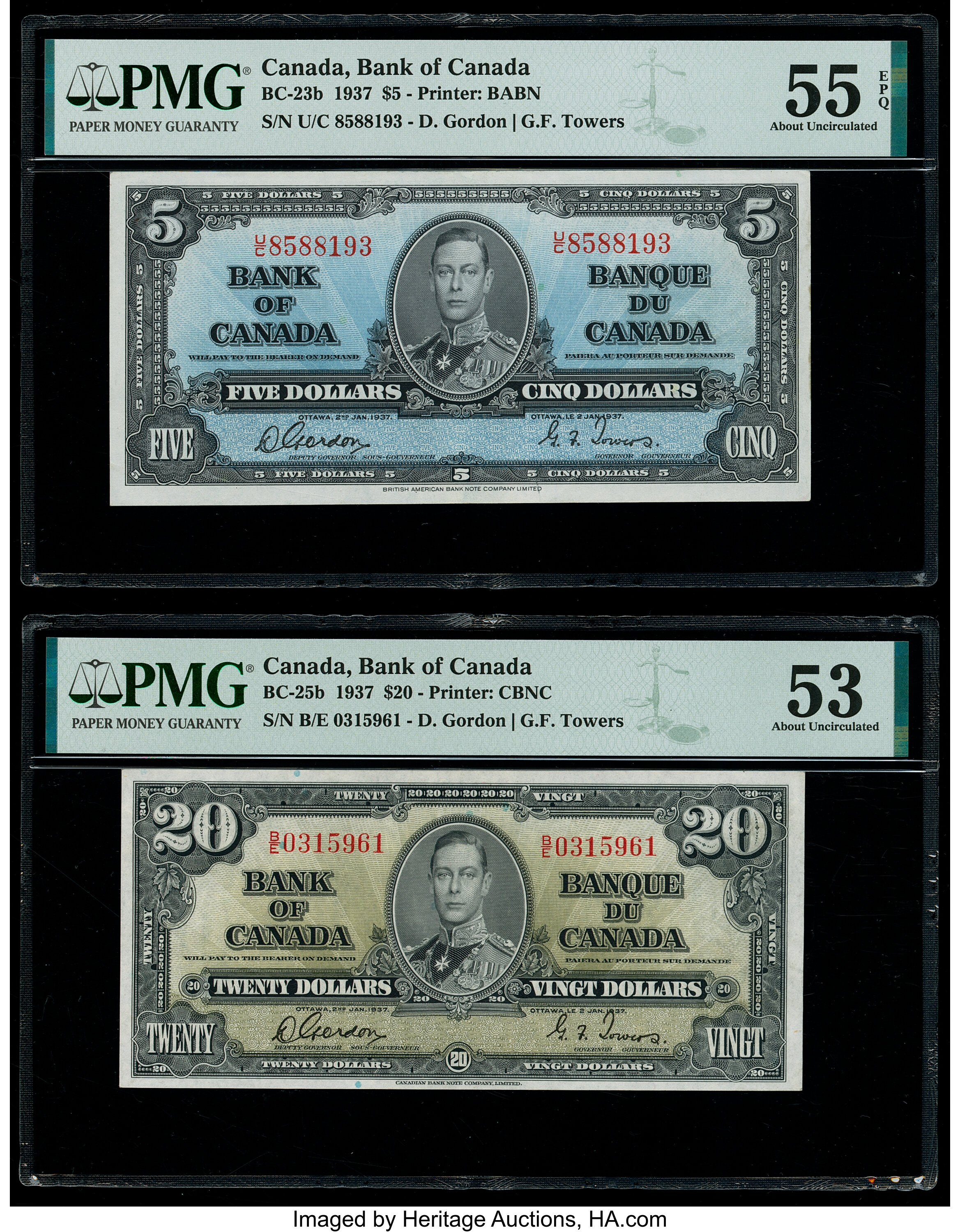 image for: Canada  5 dollars (B323c)