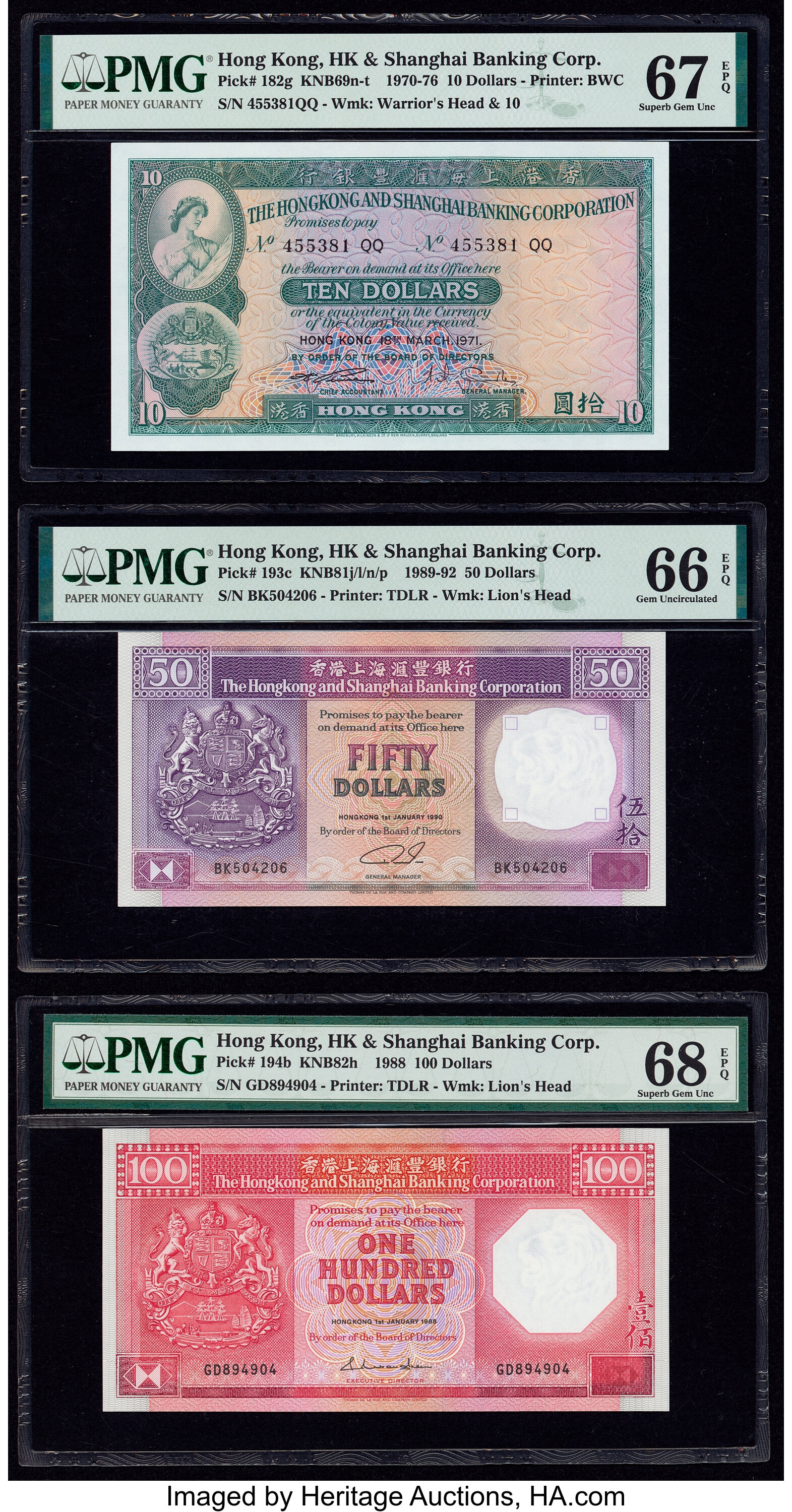 image for: Hong Kong  50 dollars (B675d)