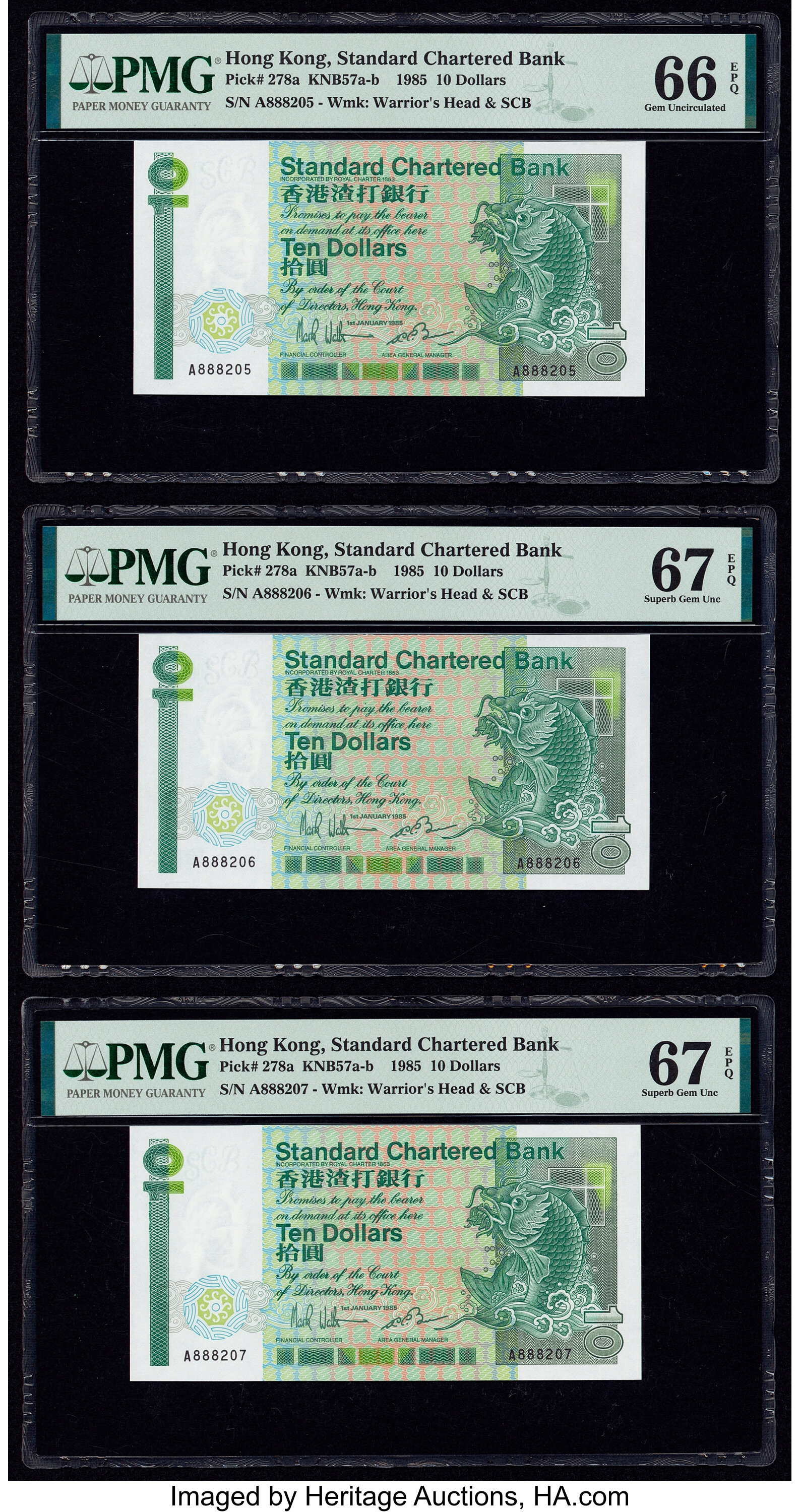 image for: Hong Kong  10 dollars (B401f)