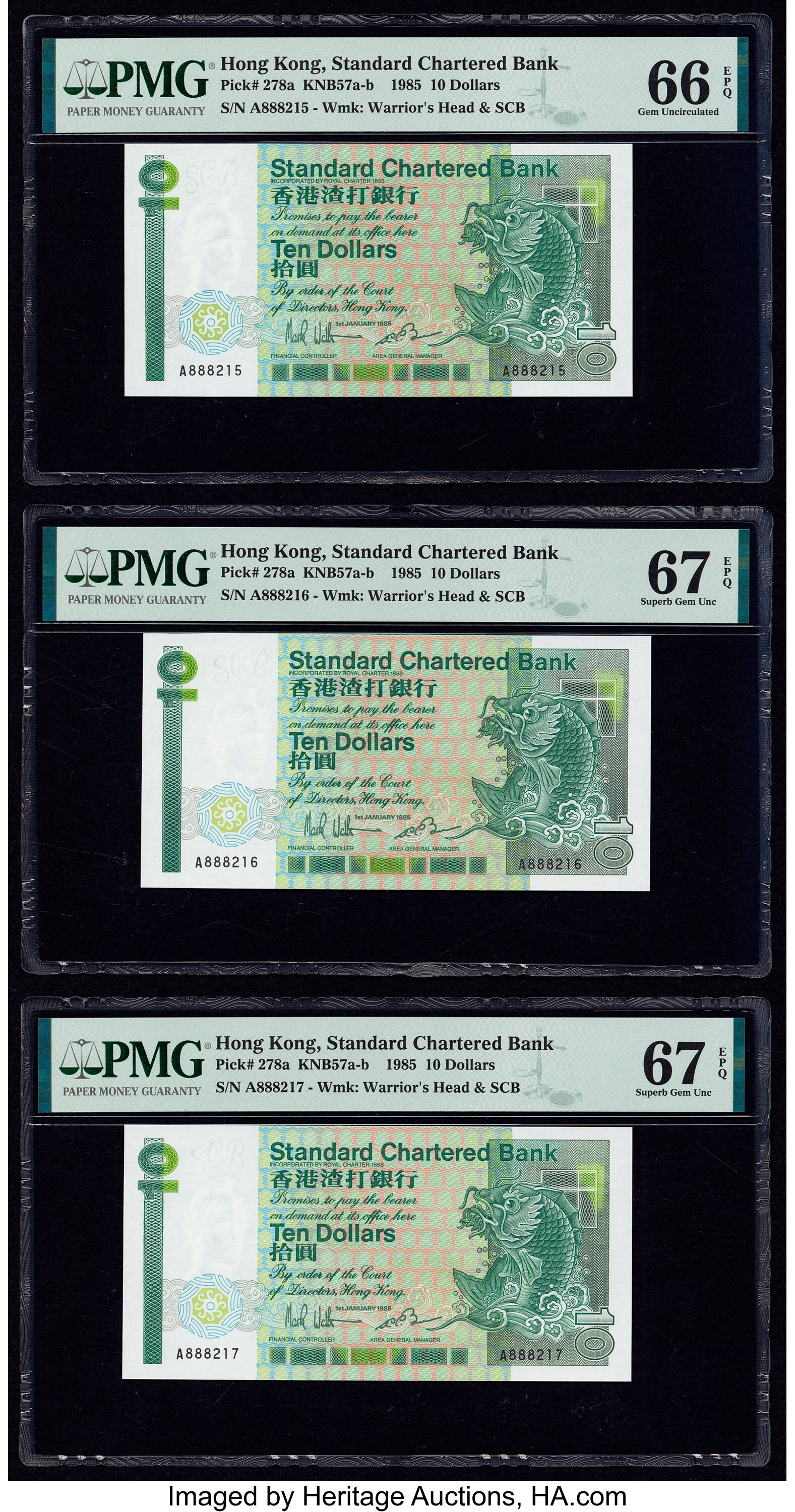 image for: Hong Kong  10 dollars (B401e)
