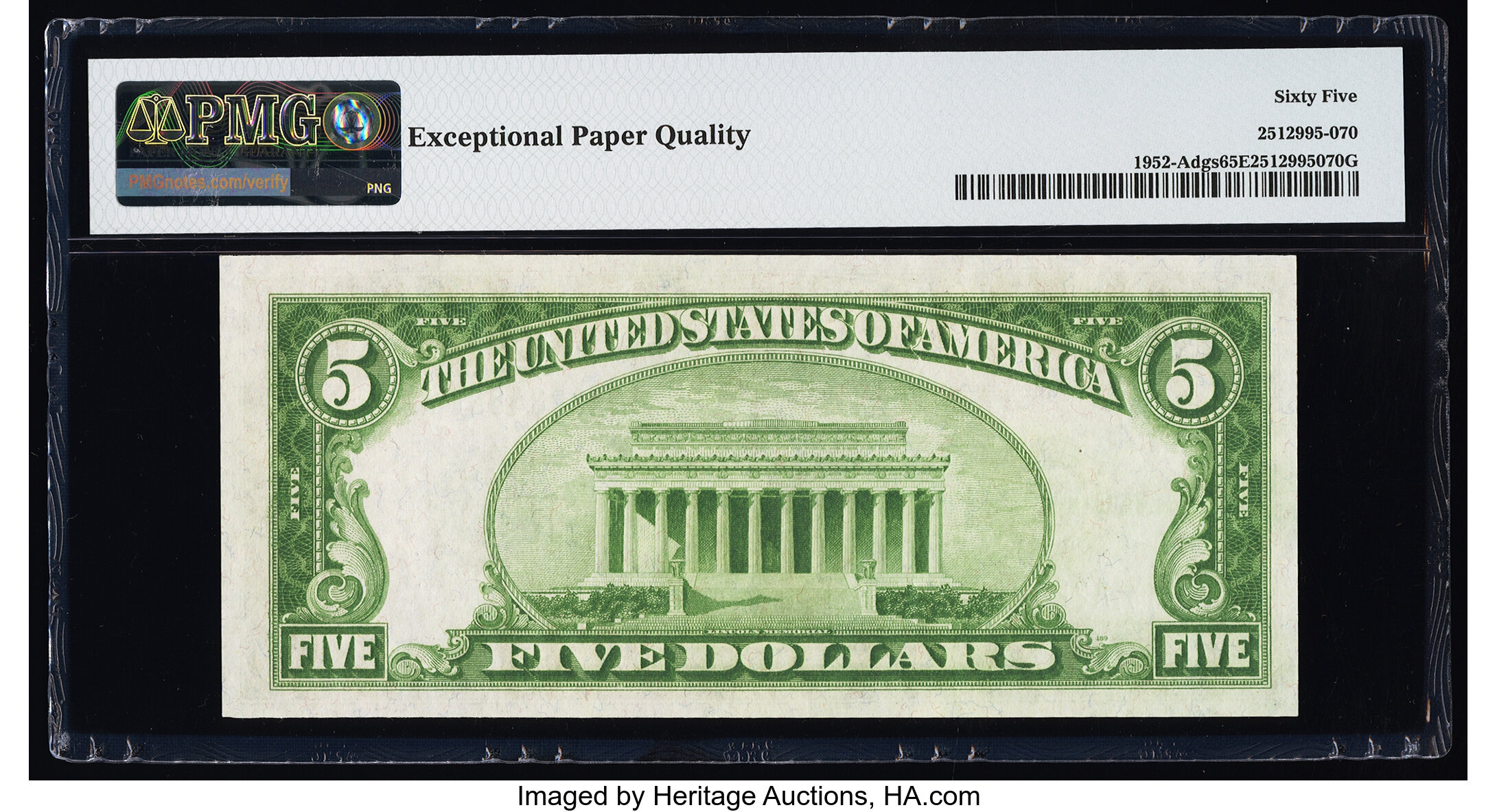 image for: Fr. 1952-A $5 1928B Federal Reserve Note. PMG Gem Uncirculated 65 EPQ....
