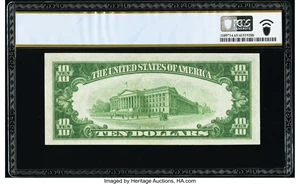 image for: Fr. 2000-F $10 1928 Federal Reserve Note. PCGS Banknote Gem Unc 65 PPQ....