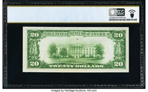 image for: Fr. 2050-K $20 1928 Federal Reserve Note. PCGS Banknote Choice Unc 64....