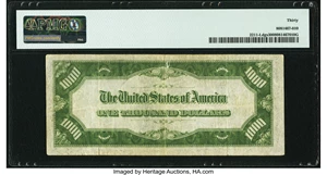 image for: Fr. 2211-L $1,000 1934 Federal Reserve Note. PMG Very Fine 30....