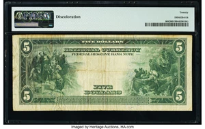image for: Fr. 804 $5 1918 Federal Reserve Bank Note PMG Very Fine 20....