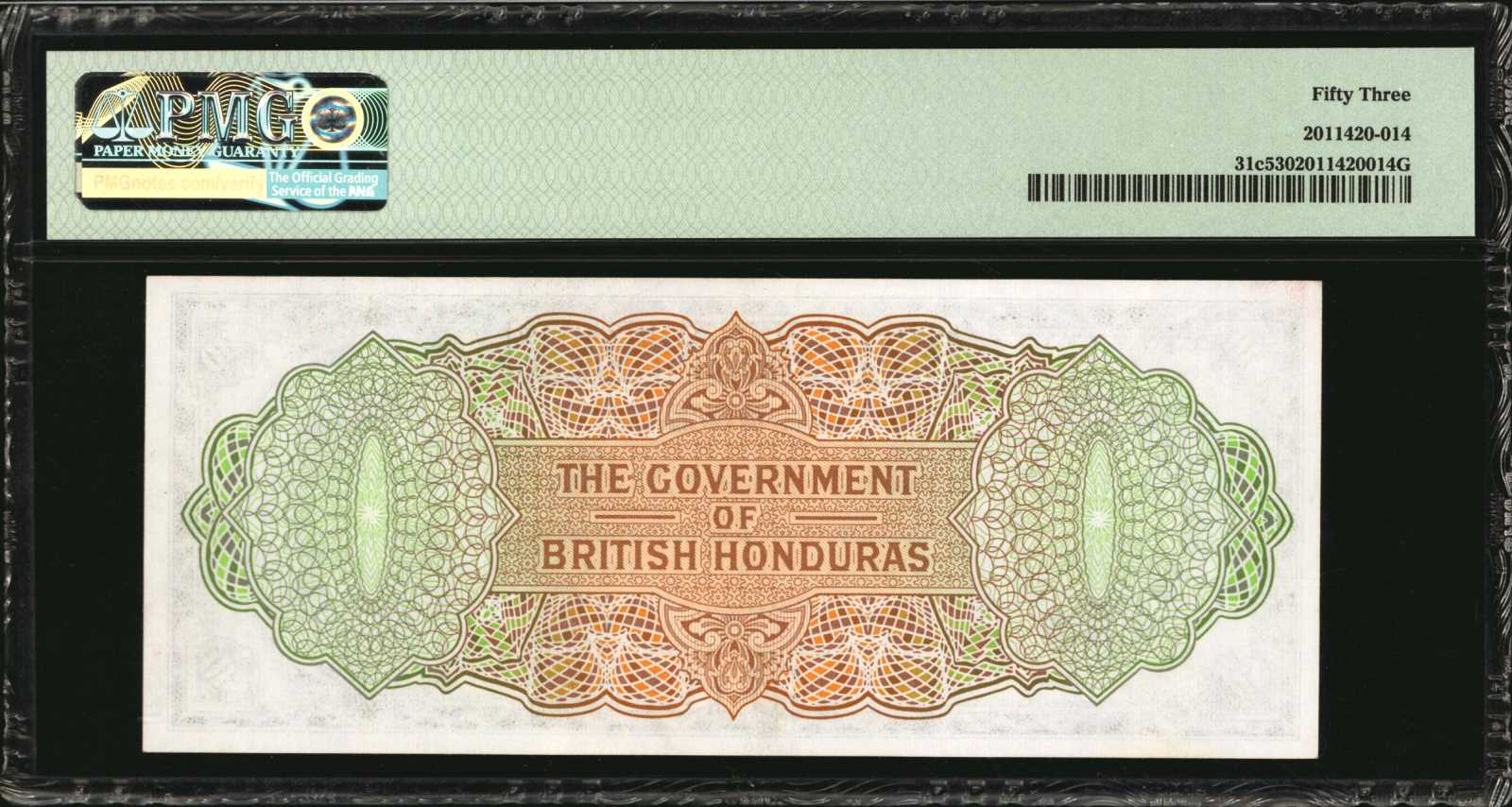 image for: British Honduras  10 dollars (B130as)