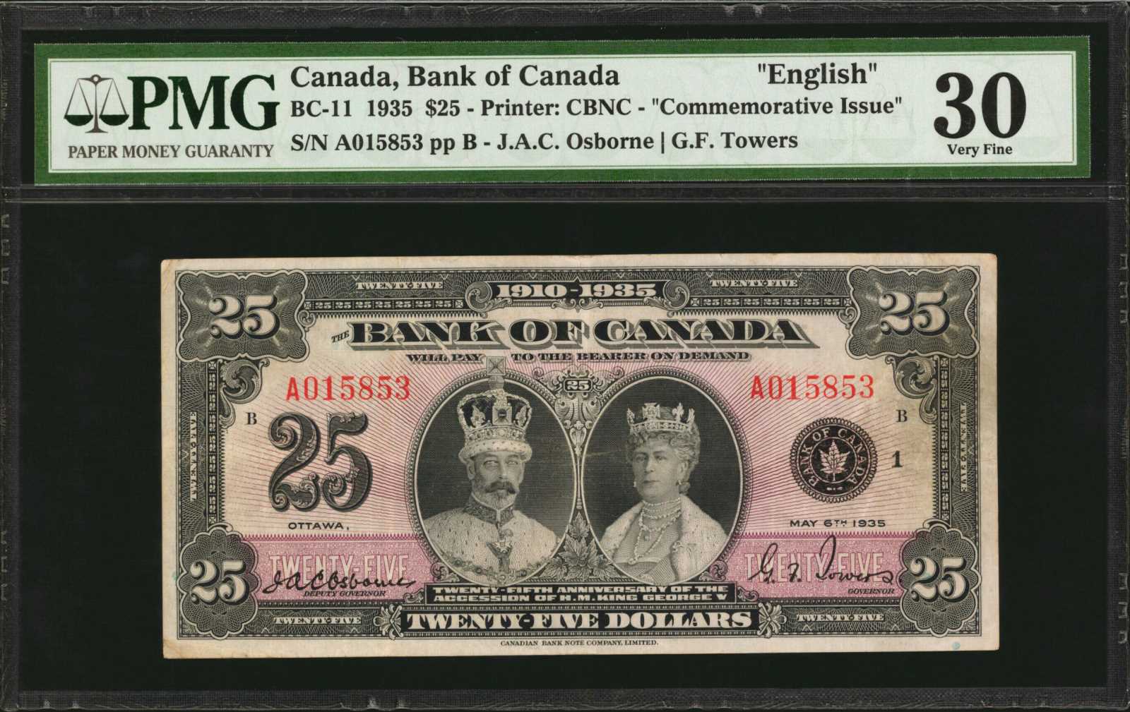 image for: Canada  25 dollars (B311a)
