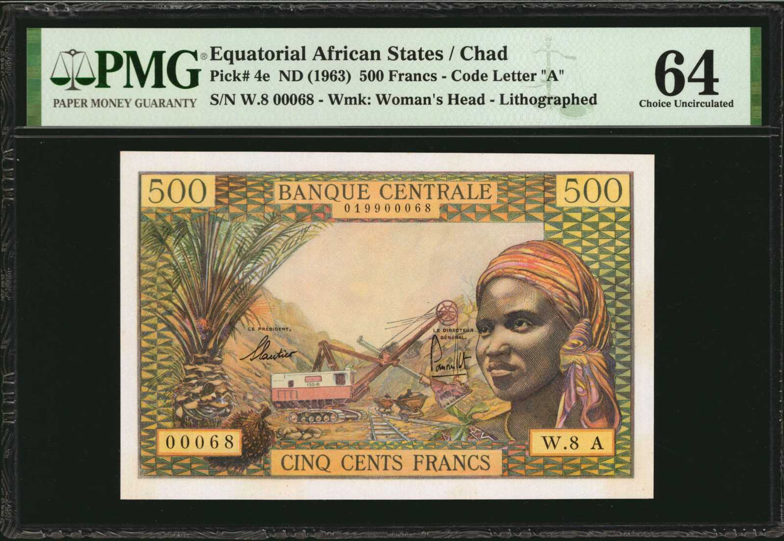 image for: Equatorial African States  1,000 francs(B203bs)