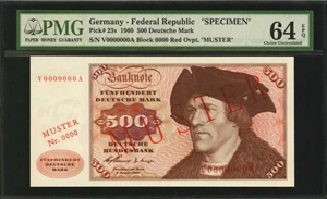 image for: Germany, Federal Republic of 500 deutsche mark (B206as)