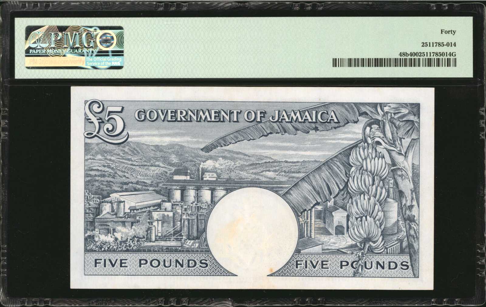 image for: Jamaica  5 pounds (B116a)