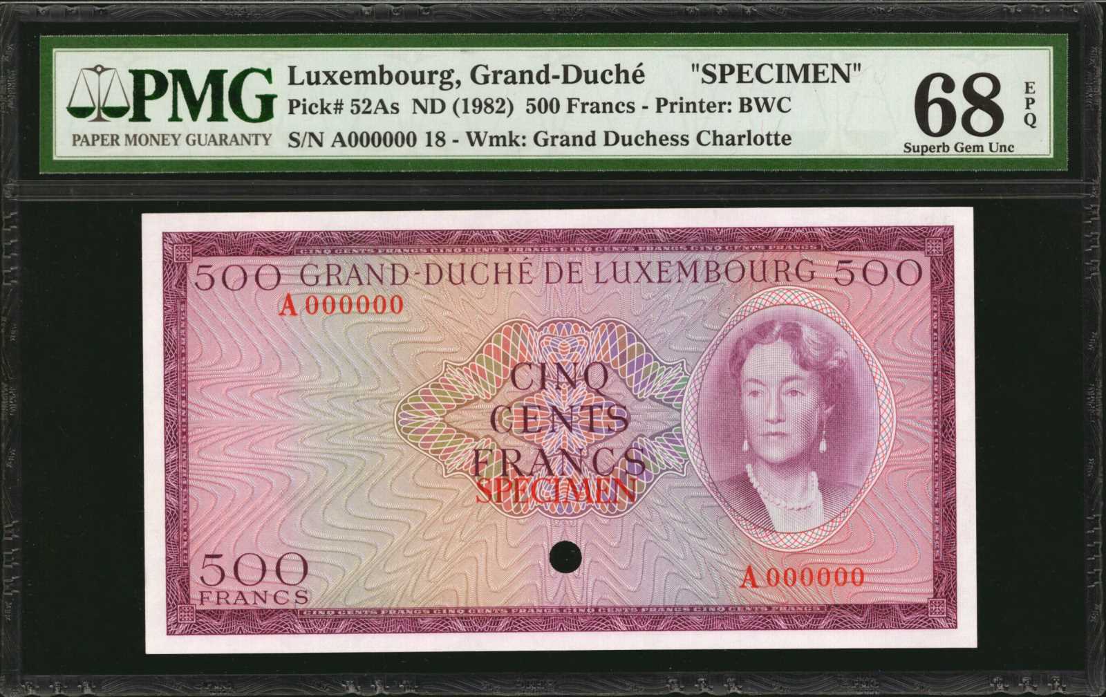 image for: Luxembourg  1,000 francs(B345at)