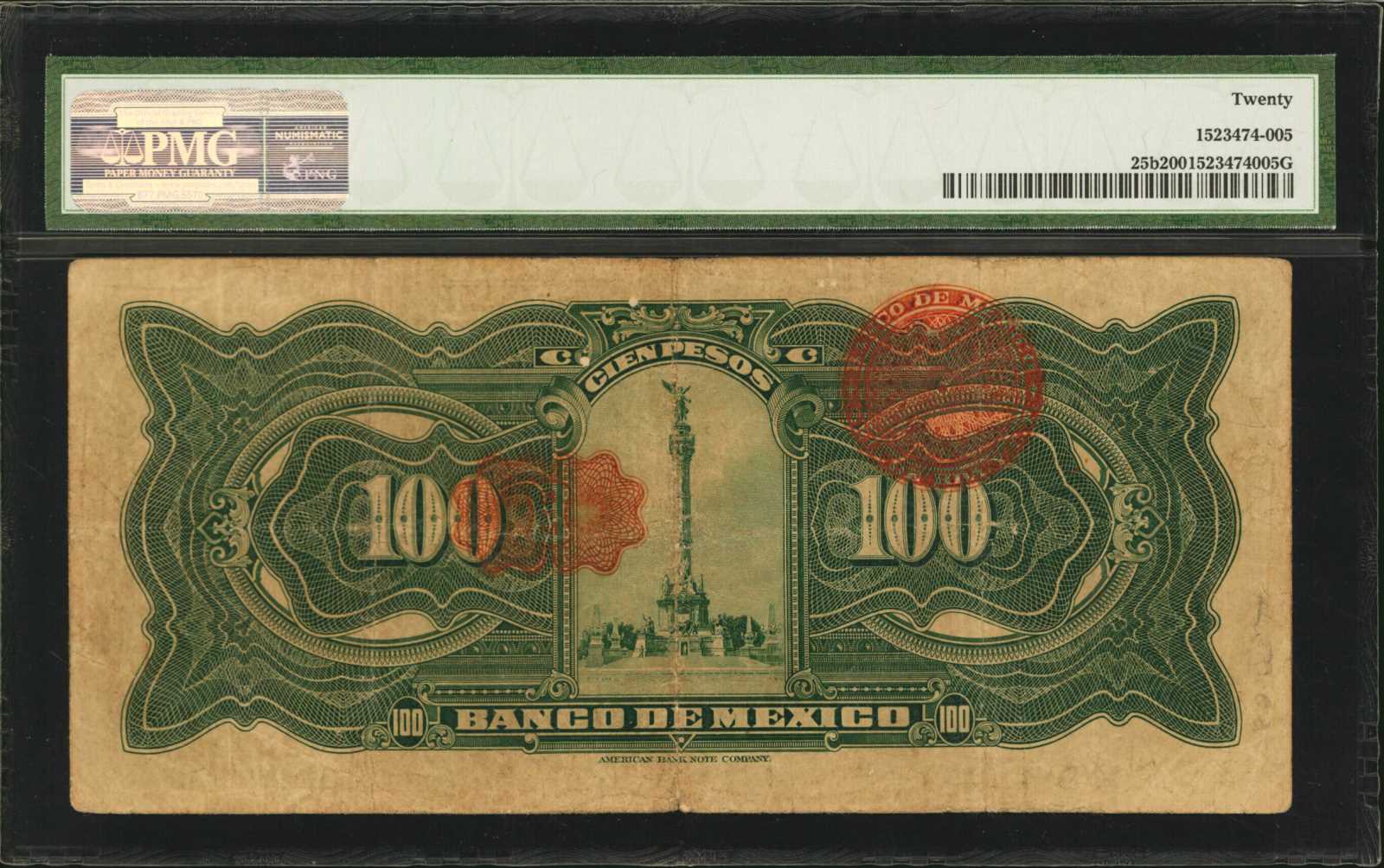 image for: Mexico  100 pesos(B605a)