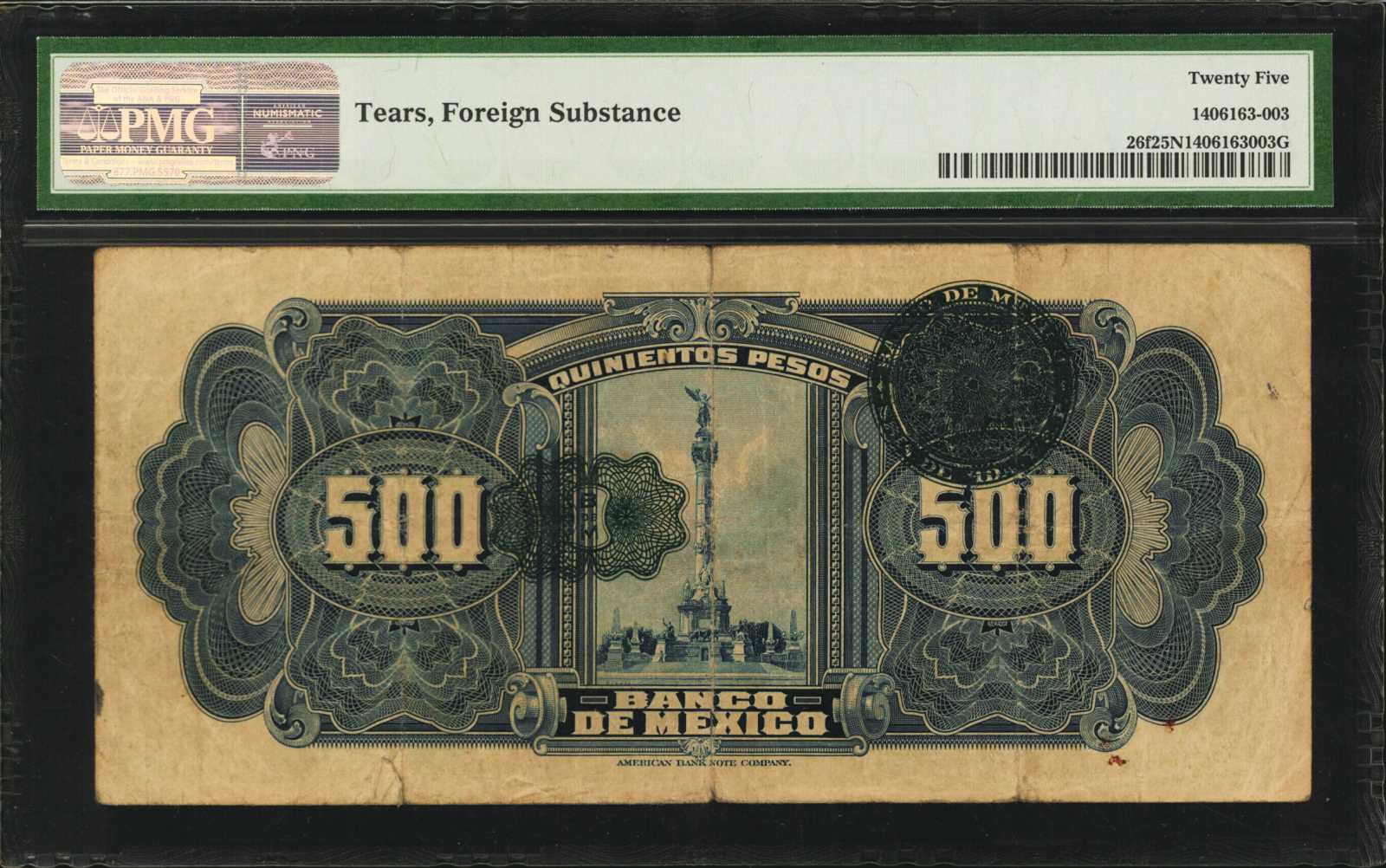 image for: Mexico  500 pesos(B606a)