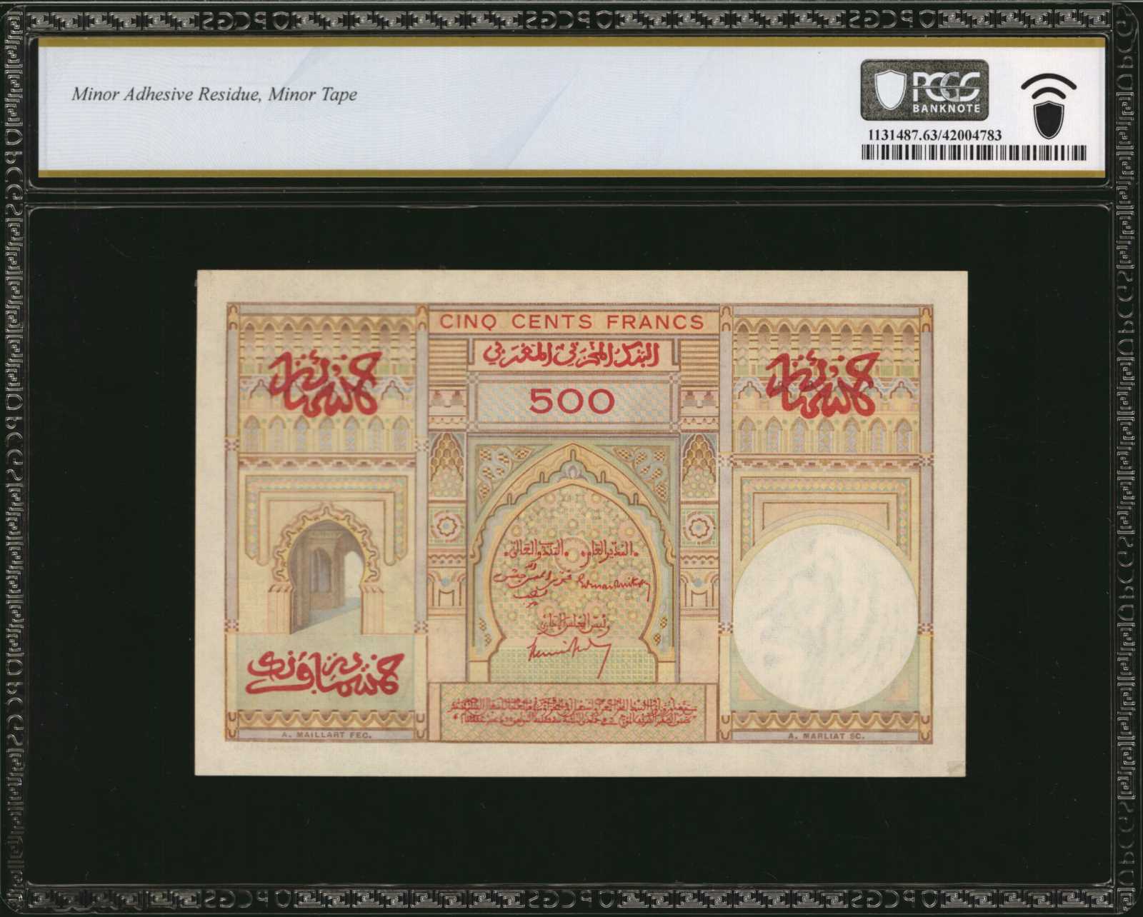 image for: Morocco  1,000 francs(B235a)