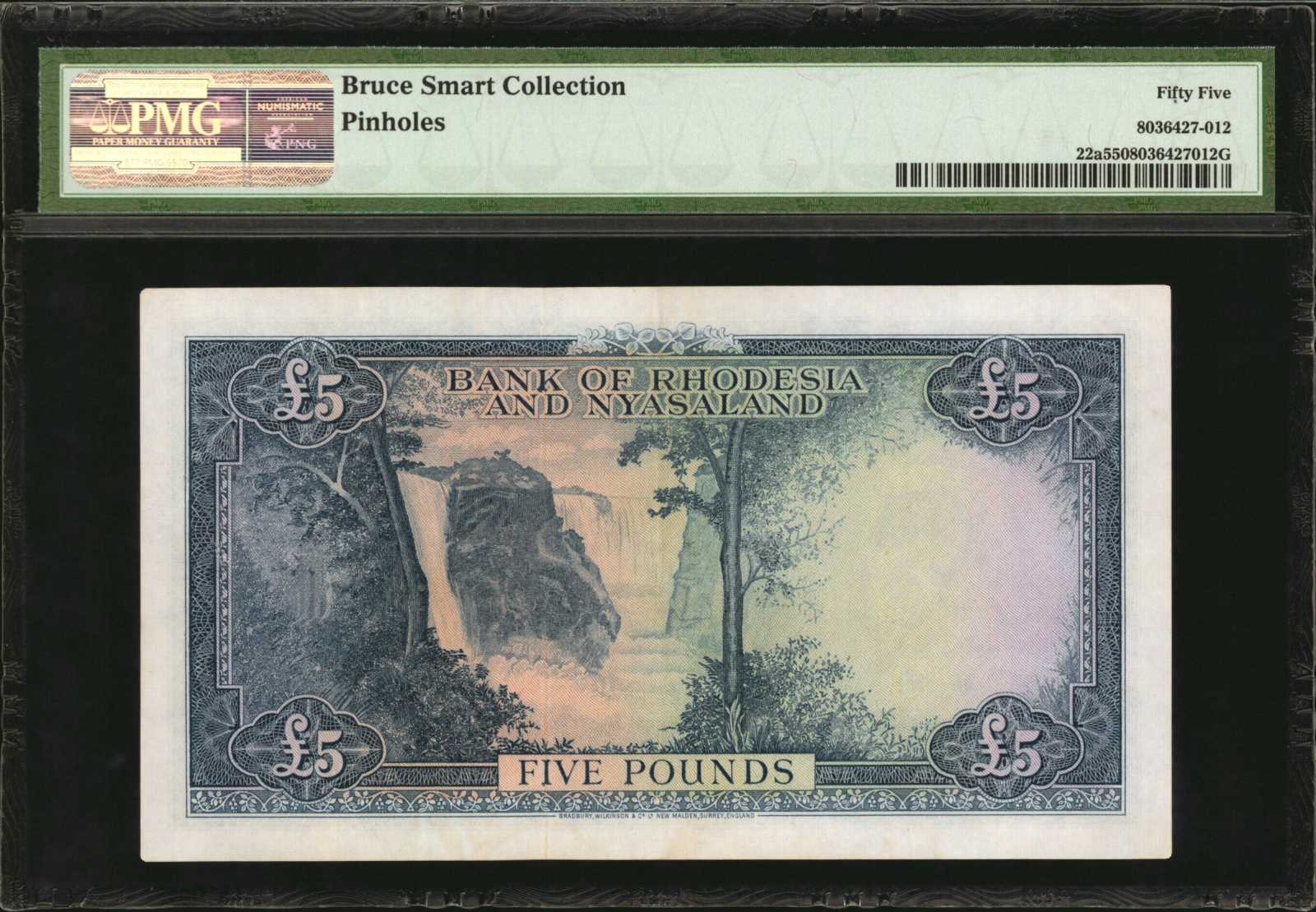 image for: Rhodesia and Nyasaland  5 pounds(B103a1b)