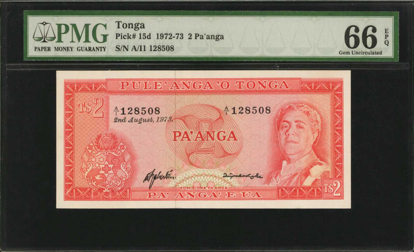 image for: Tonga  2 pa?anga(B115b)