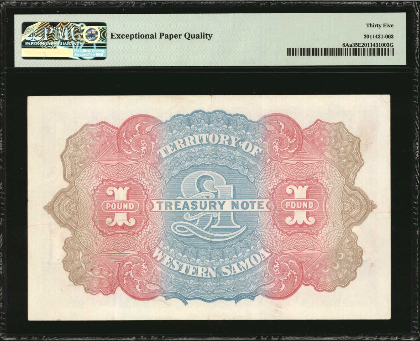 image for: Western Samoa  1 pound(B202e)
