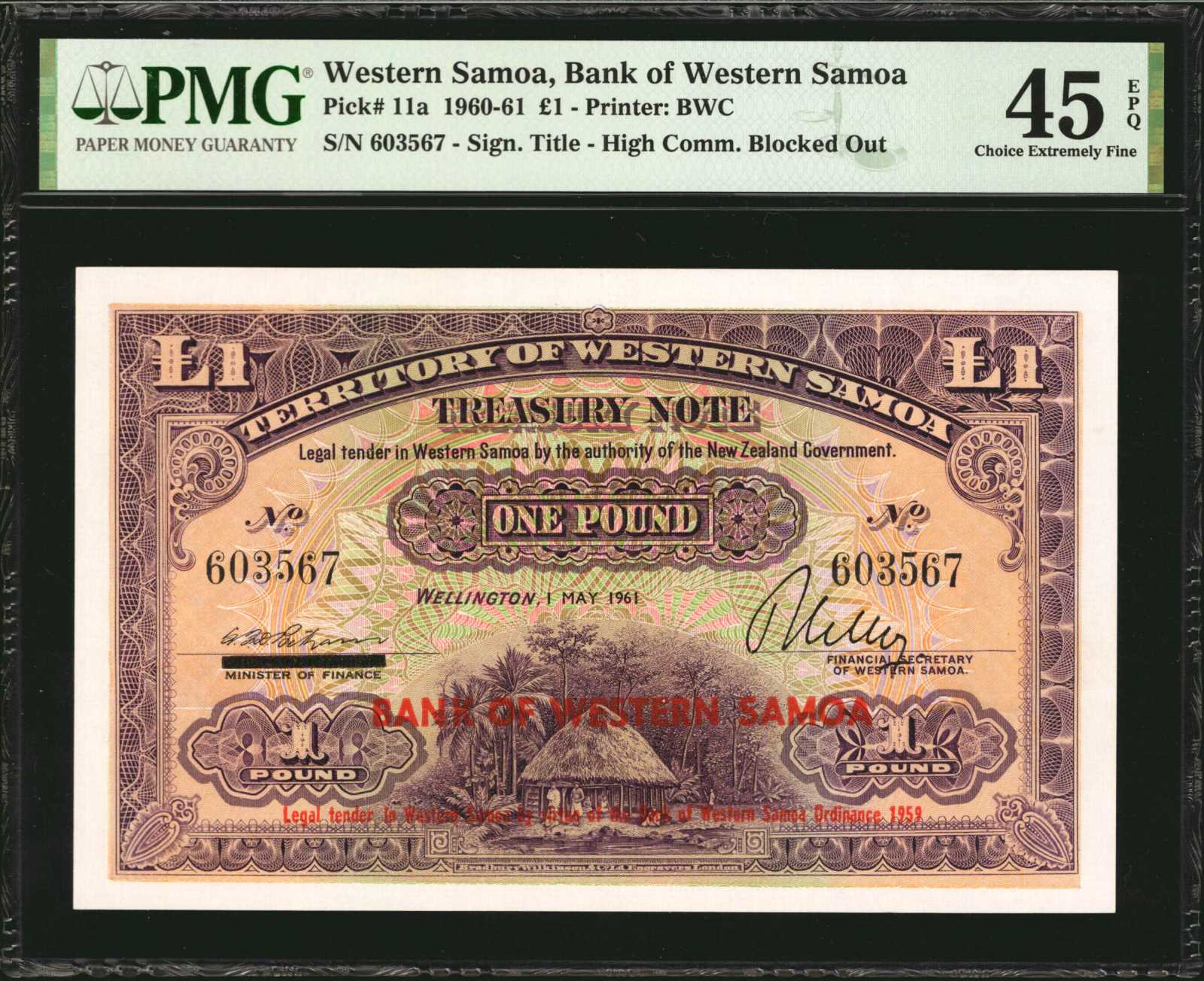 image for: Western Samoa  1 pound(B302d)