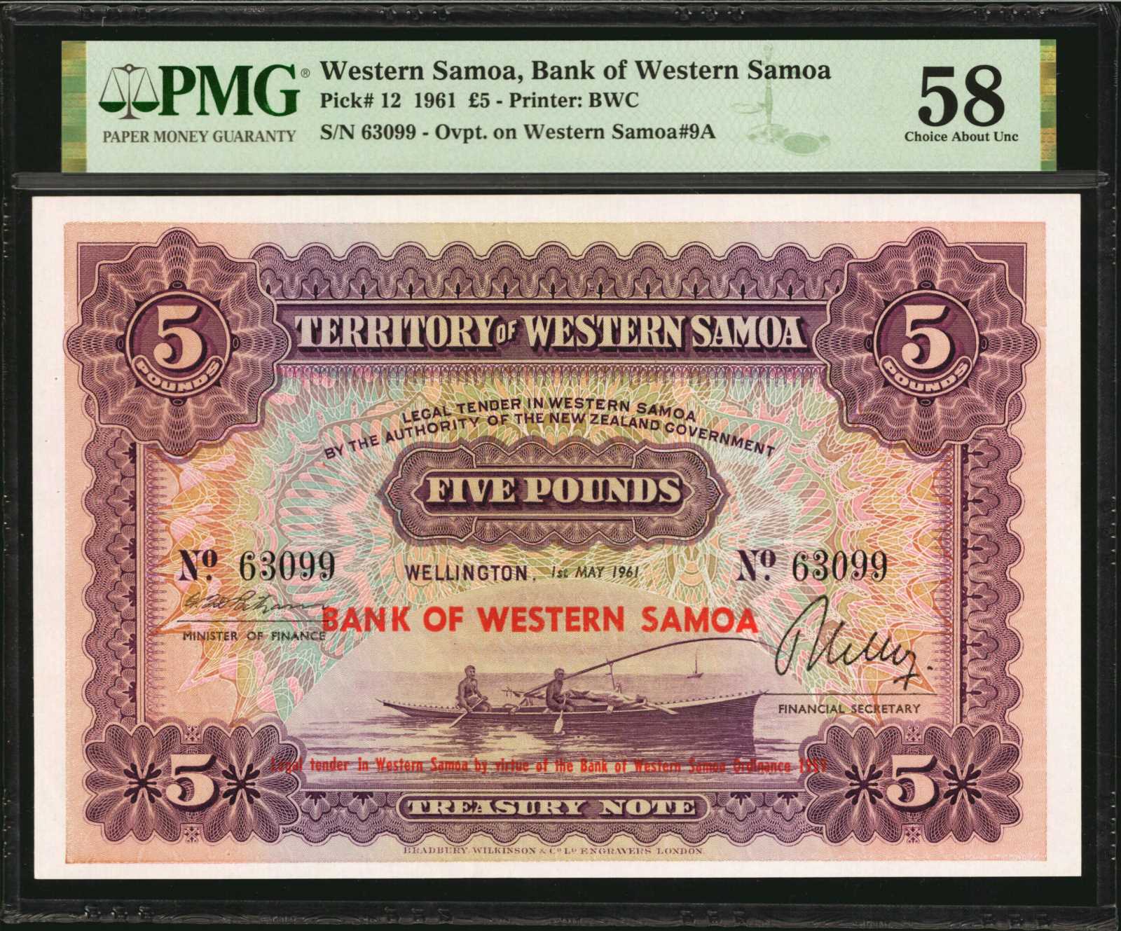 image for: Western Samoa  5 pounds(B303a)