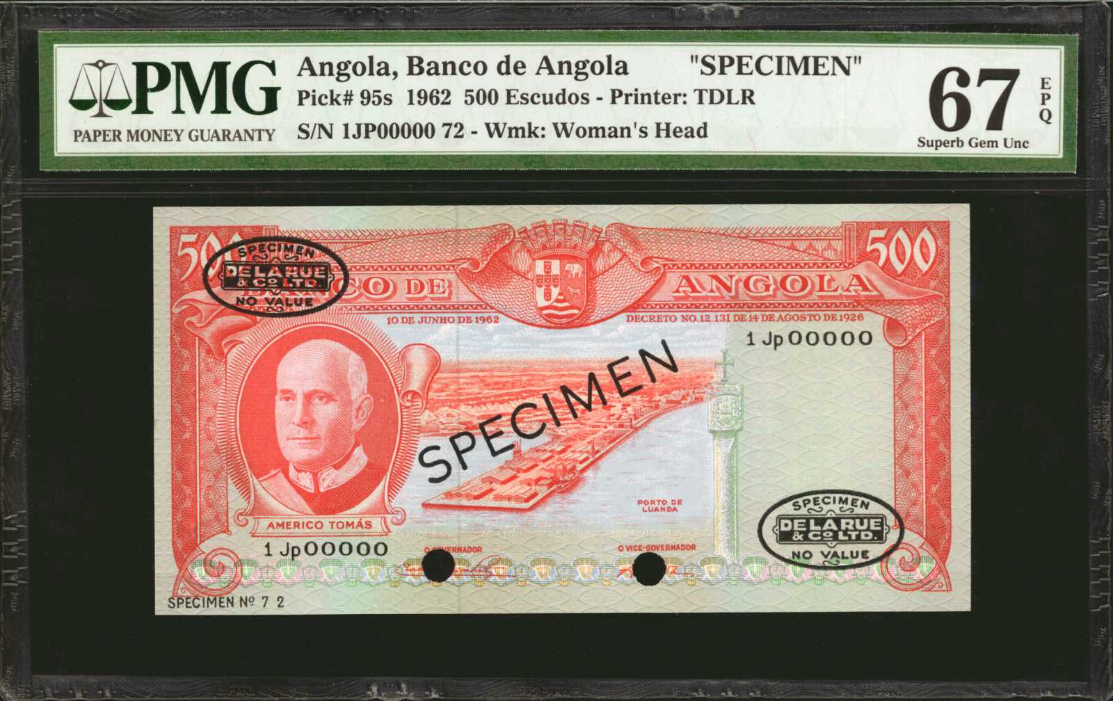 image for: Angola  500 escudos(B421as)