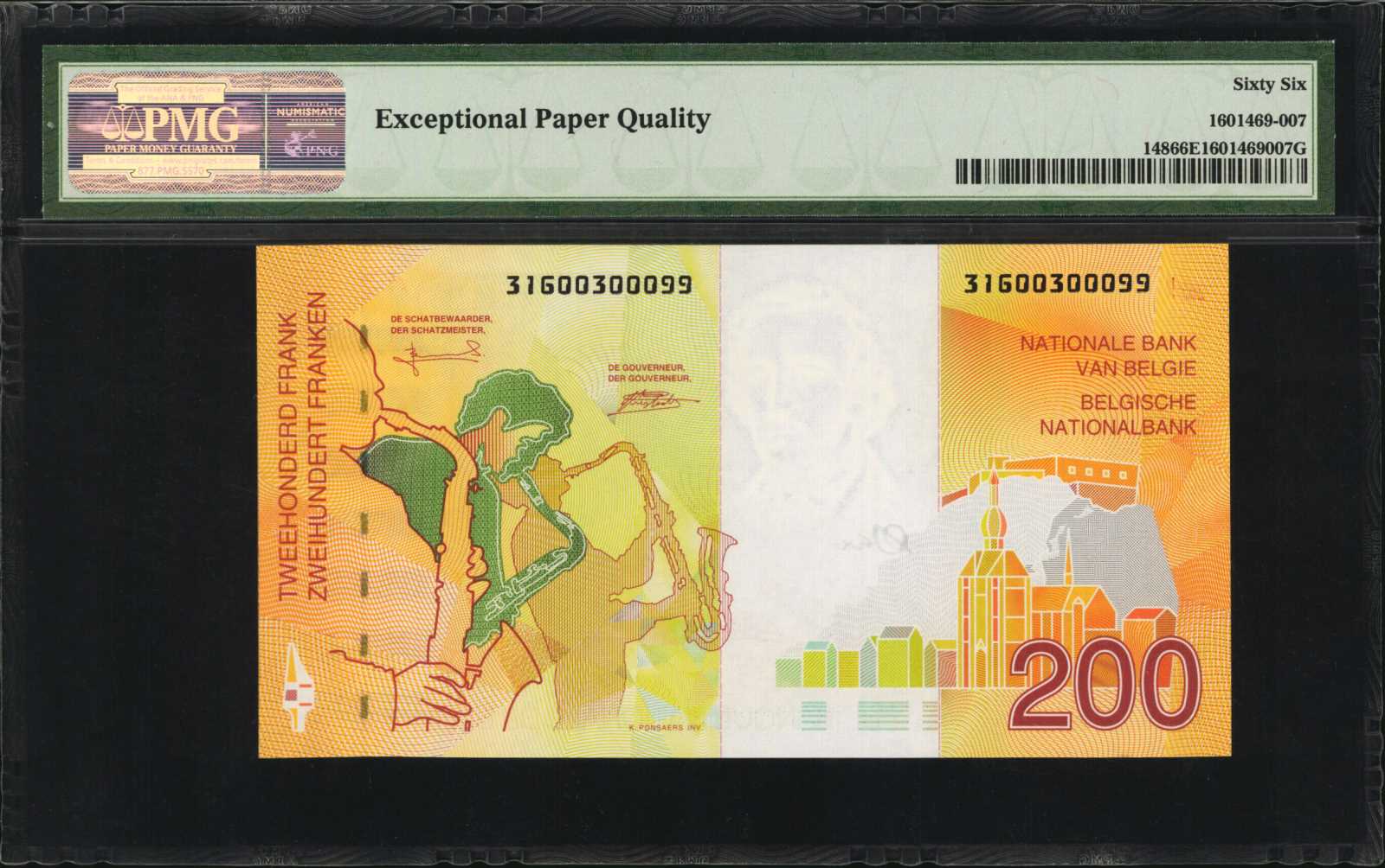 image for: Belgium  200 francs (B591as)