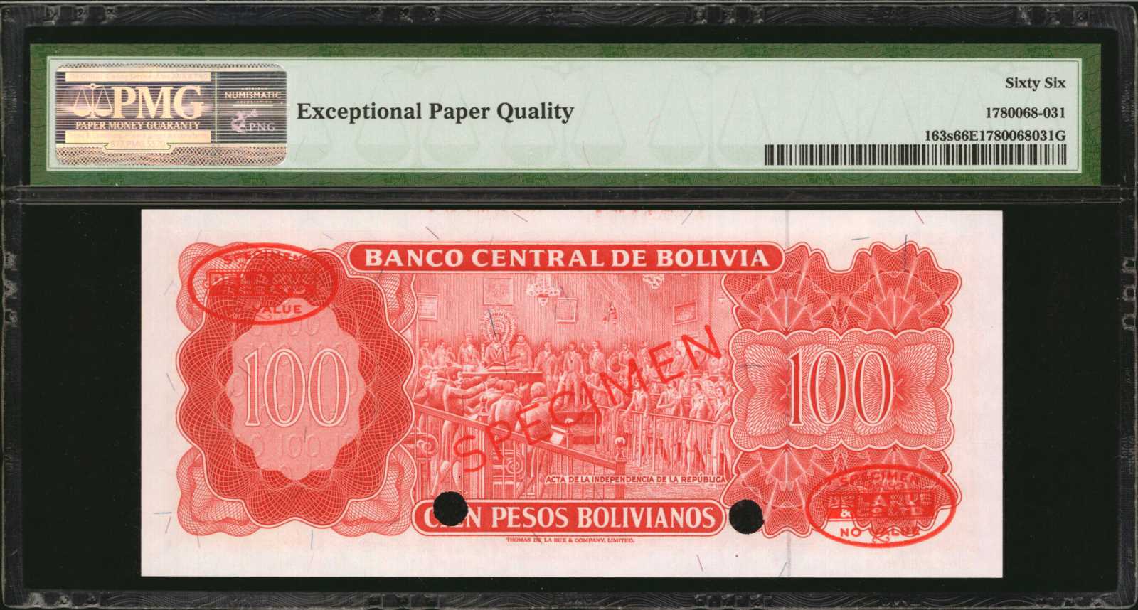 image for: Bolivia  100 pesos bolivianos(B350gs2)