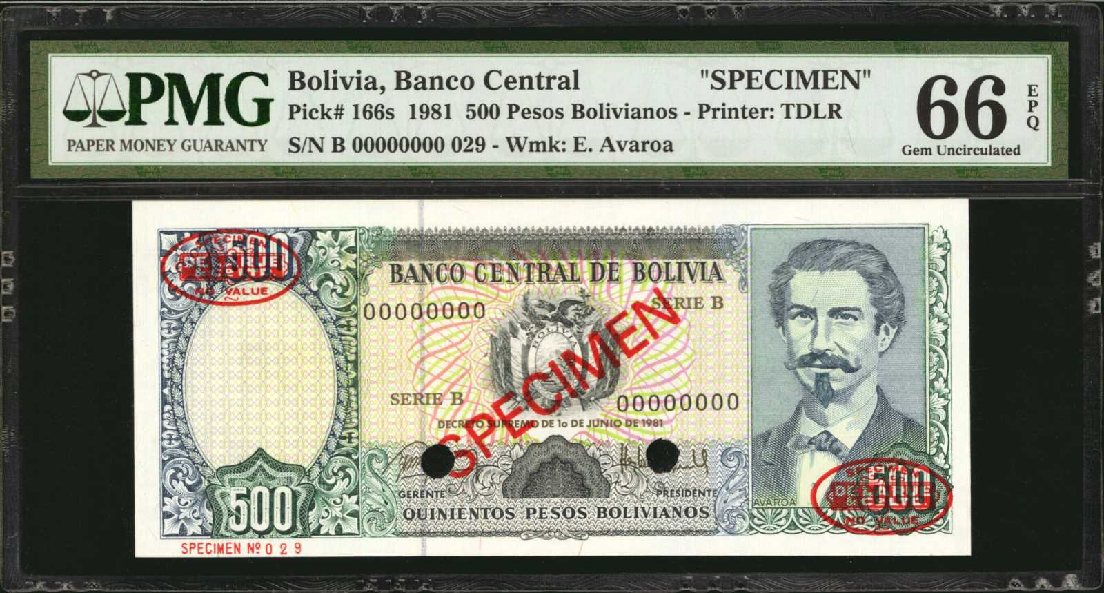 image for: Bolivia  100 pesos bolivianos(B350gs1)