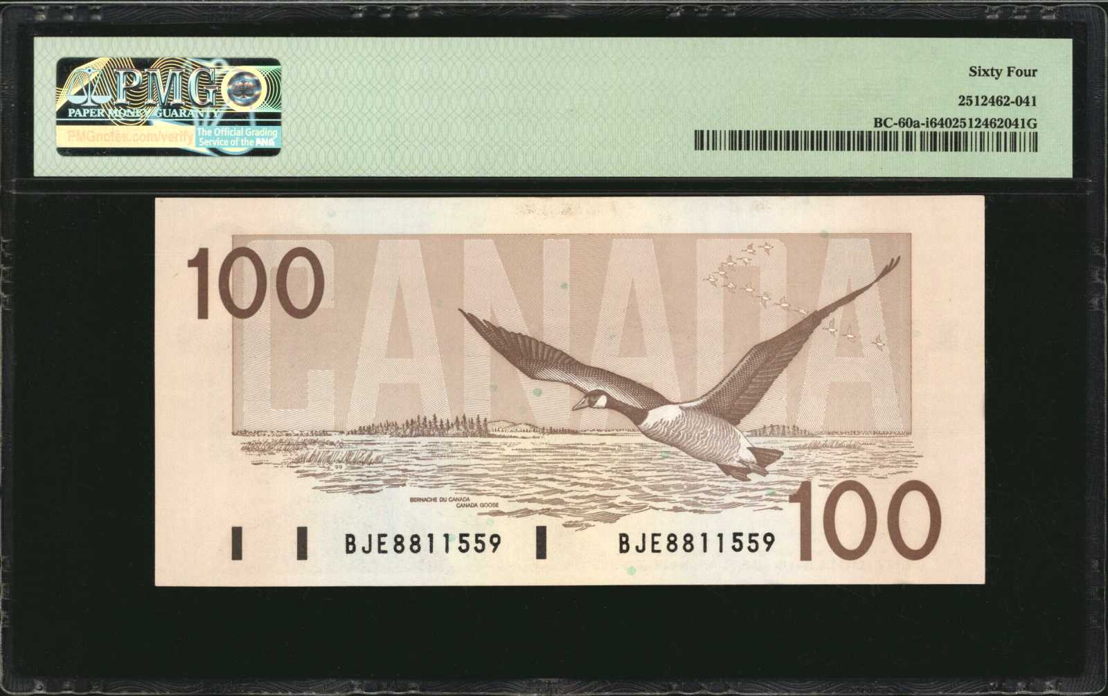 image for: Canada  100 dollars (B362as)
