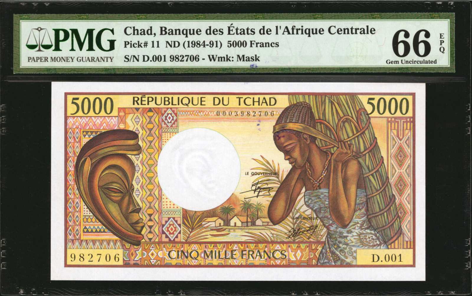 image for: Chad  5,000 francs (B211as1)