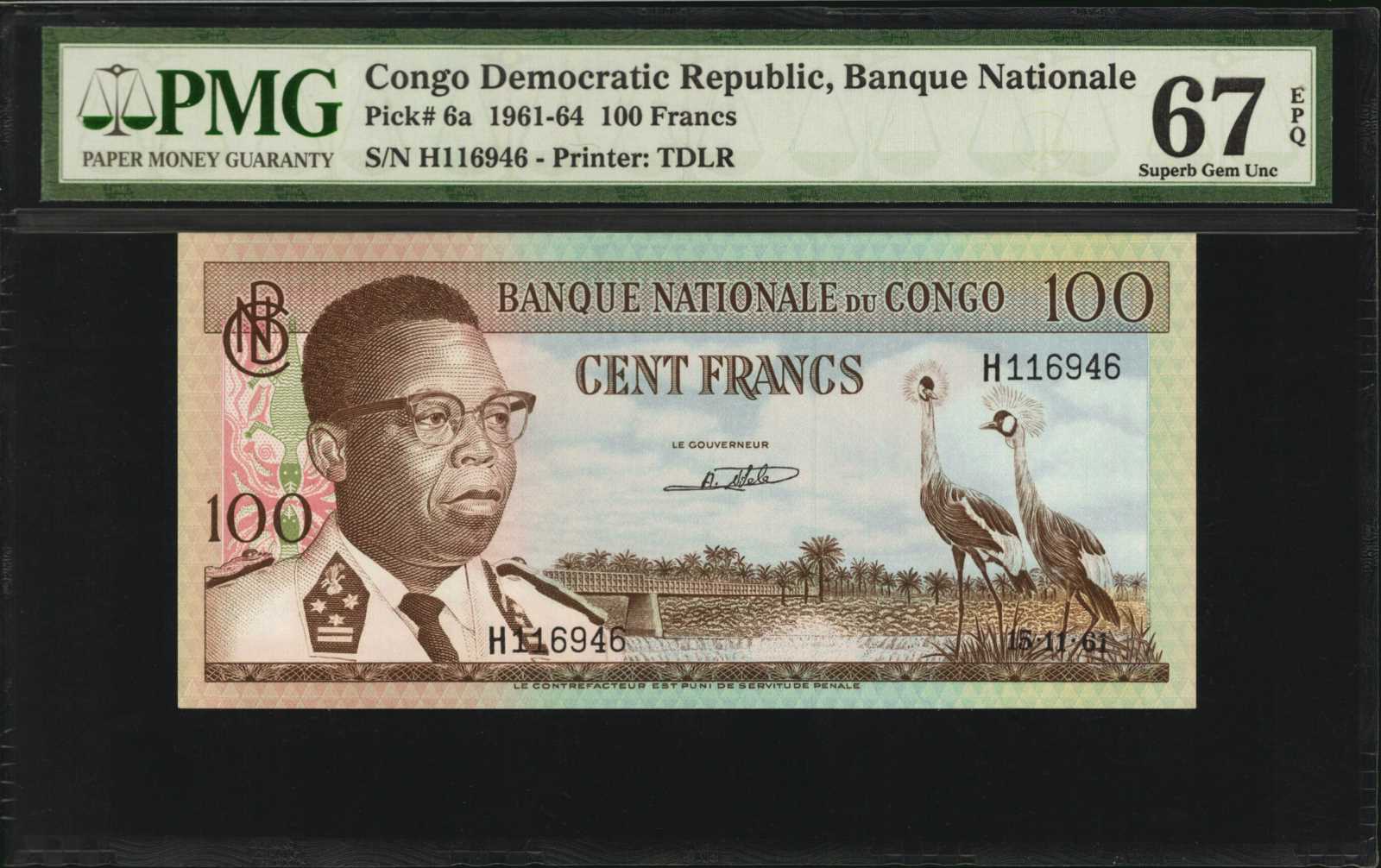 image for: Congo Democratic Republic  100 francs(B203f)