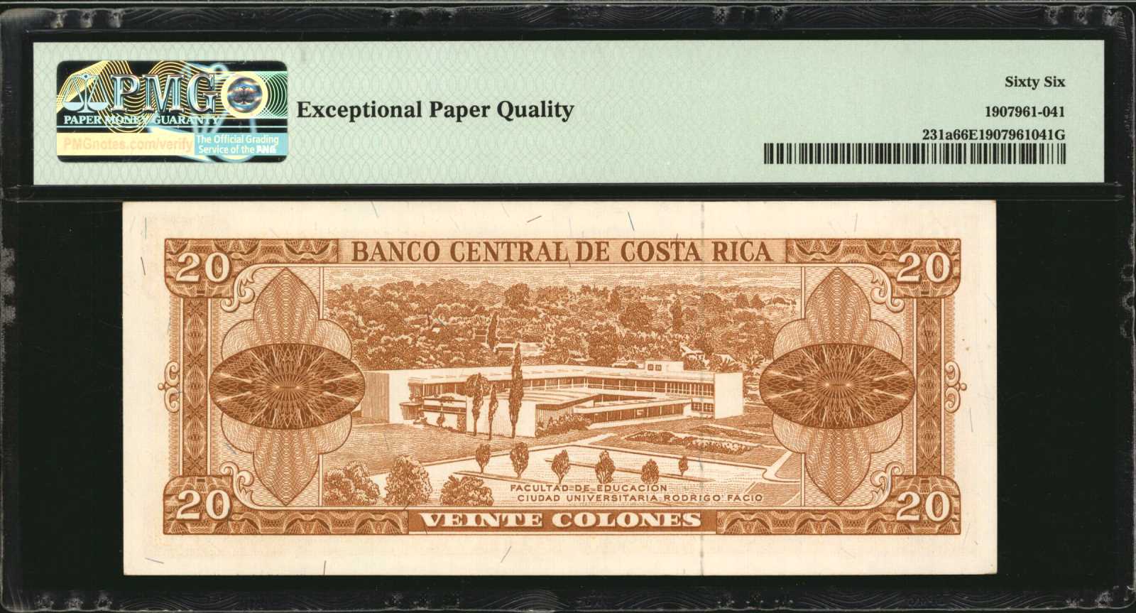 image for: Costa Rica  20 colones(B513j)