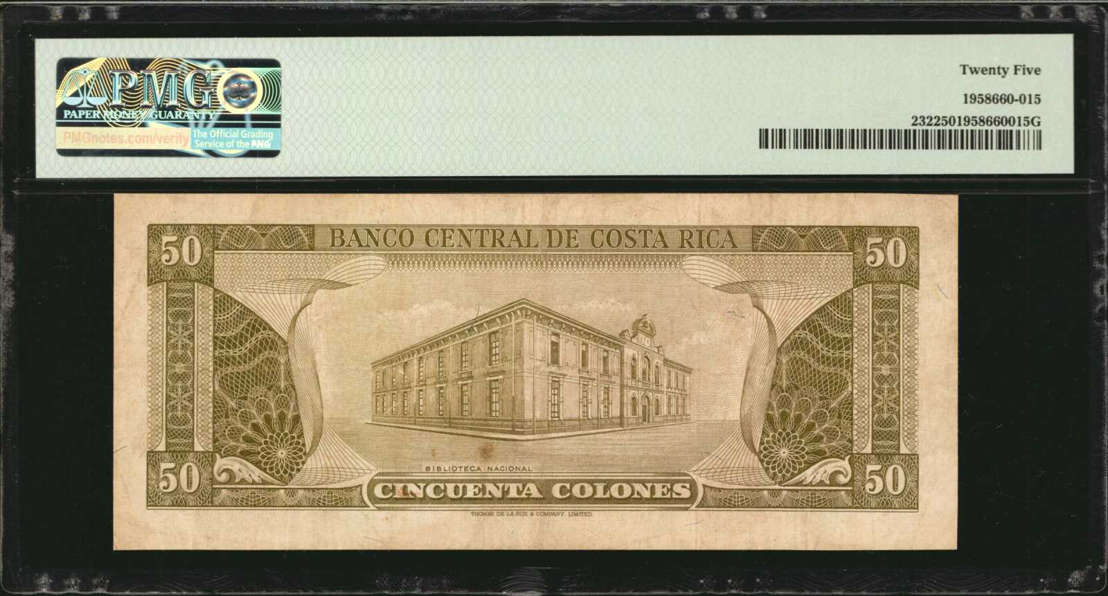 image for: Costa Rica  50 colones(B515d)