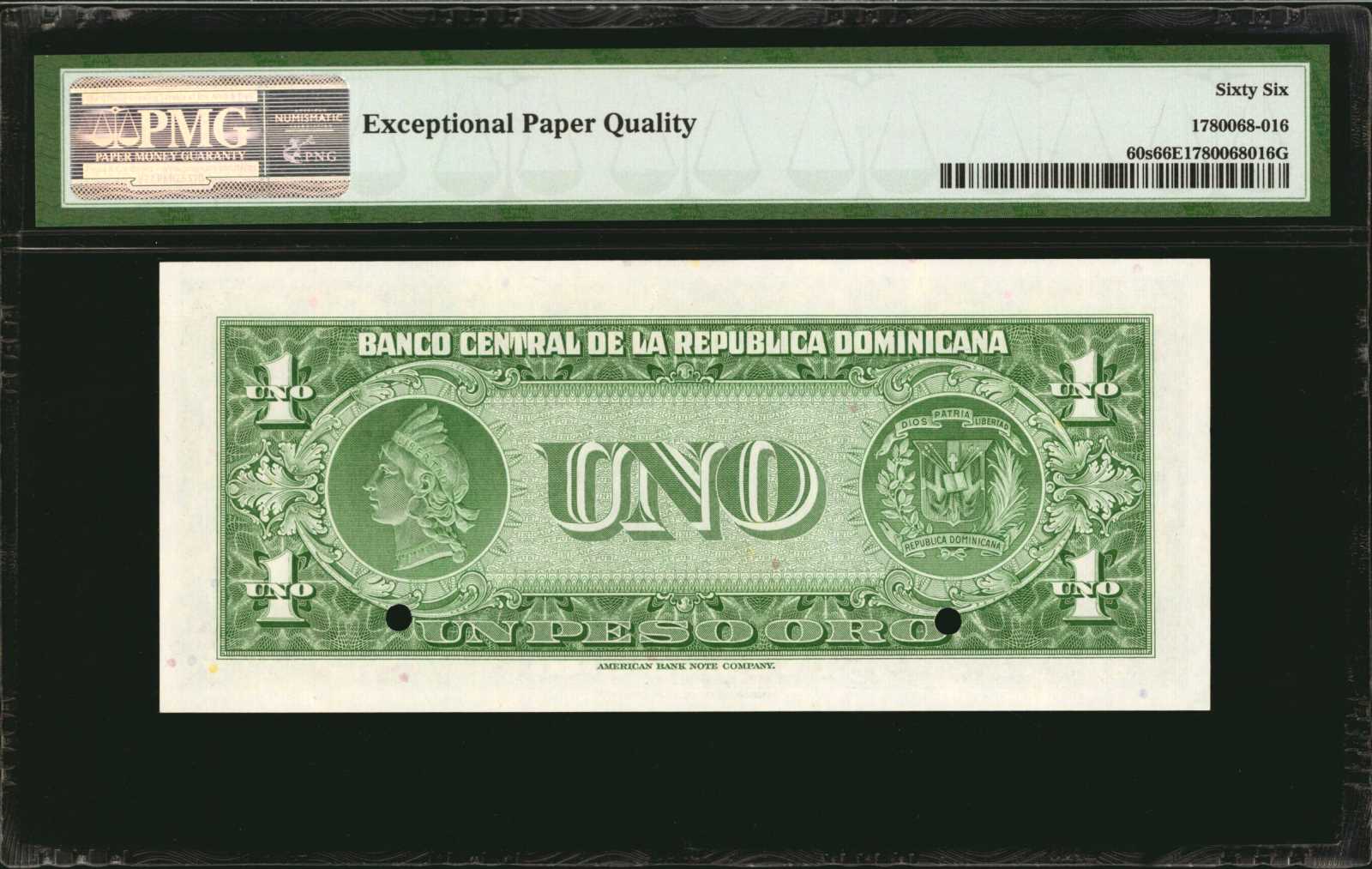 image for: Dominican Republic  1 peso oro (B601b)