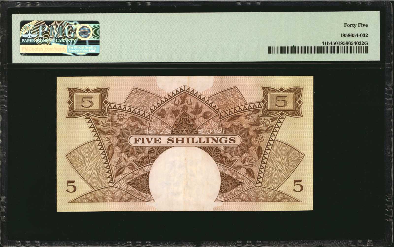 image for: East Africa  5 shillings(B227b)