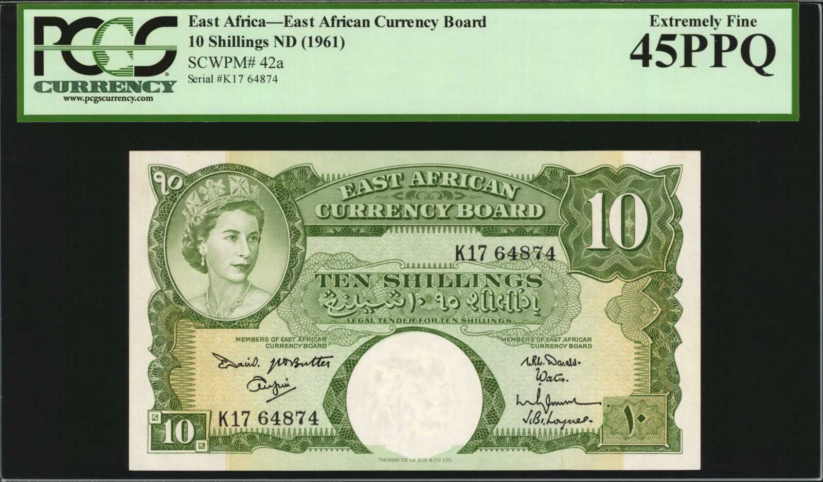 image for: East Africa  10 shillings(B228c)