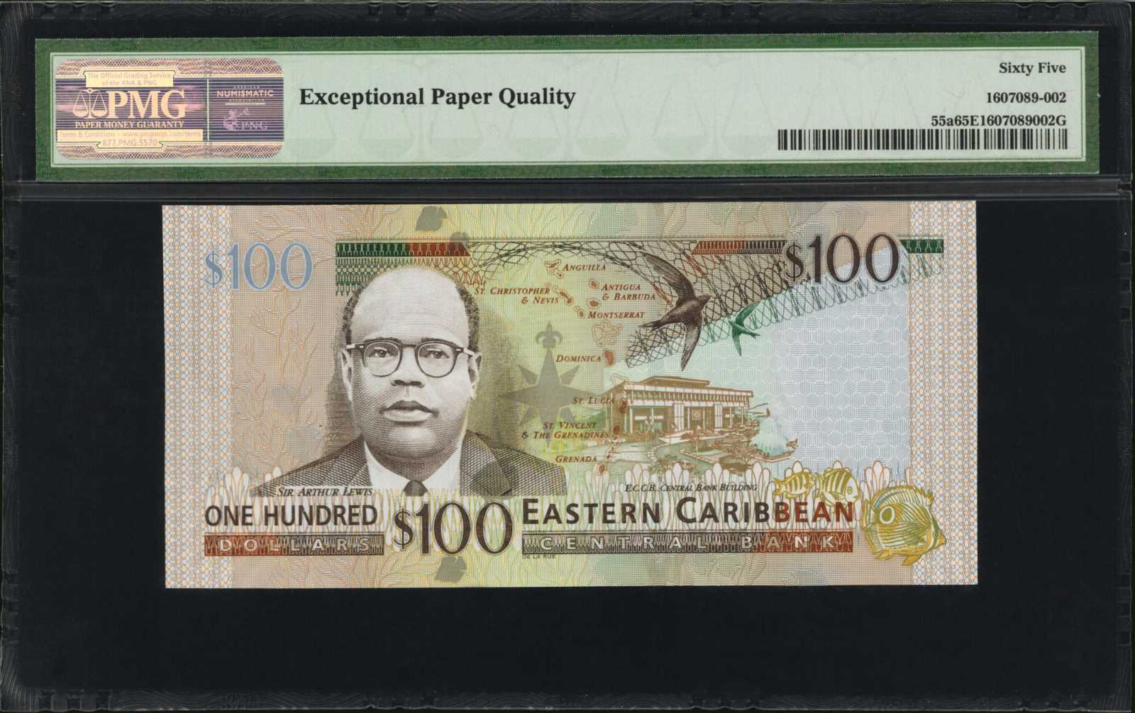 image for: East Caribbean States  100 dollars (B239b)