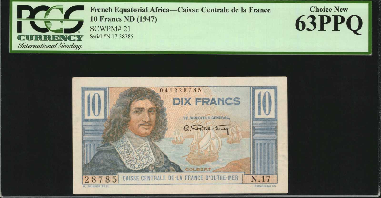 image for: French Equatorial Africa  10 francs(B407a)