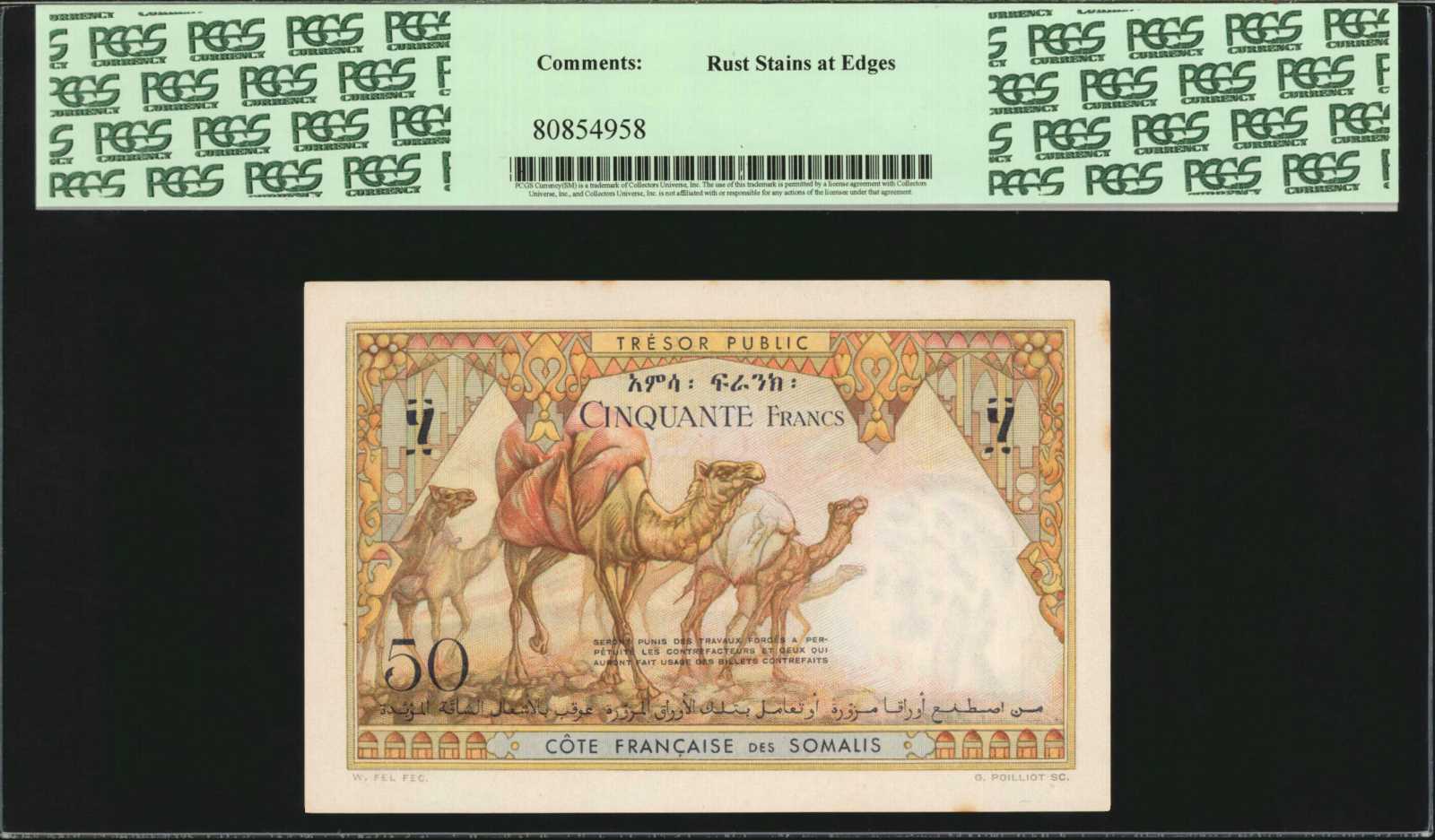 image for: French Somaliland  50 francs(B301as1)