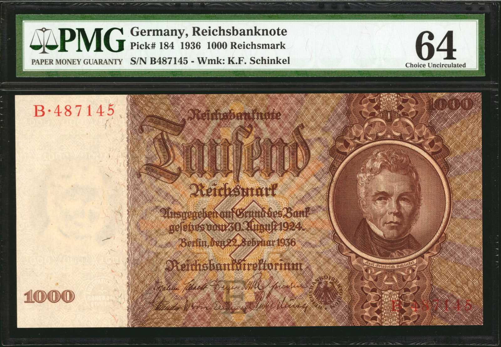 image for: Germany  1,000 reichsmark (B322b)