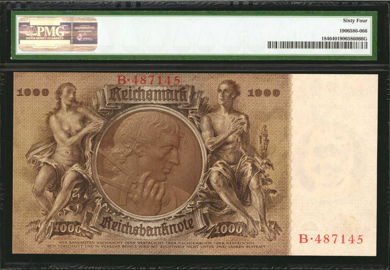 image for: Germany  1,000 reichsmark (B322a)