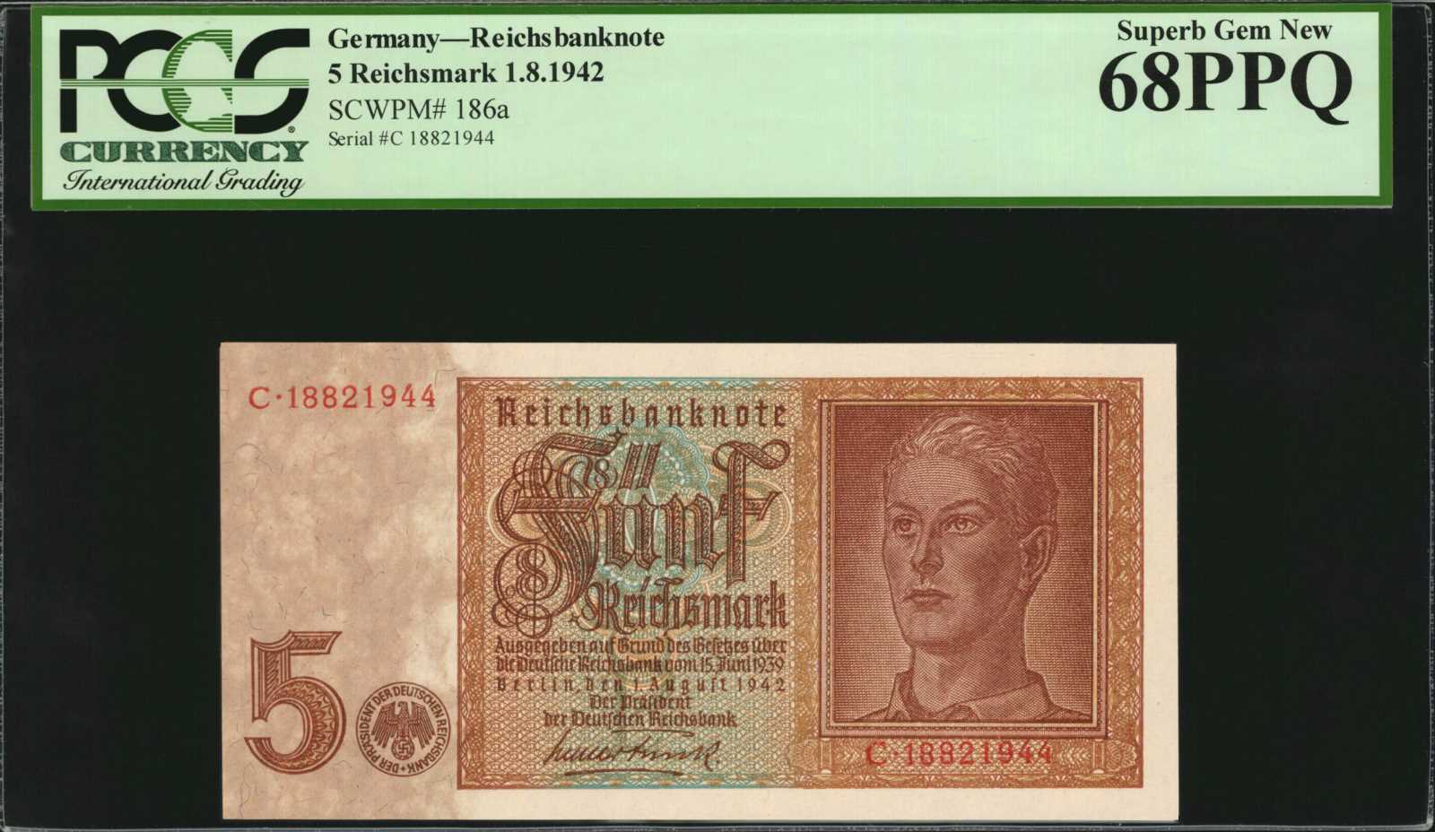 image for: Germany  5 reichsmark (B323a)