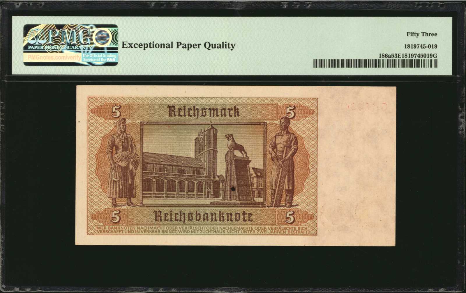 image for: Germany  5 reichsmark (B323a)