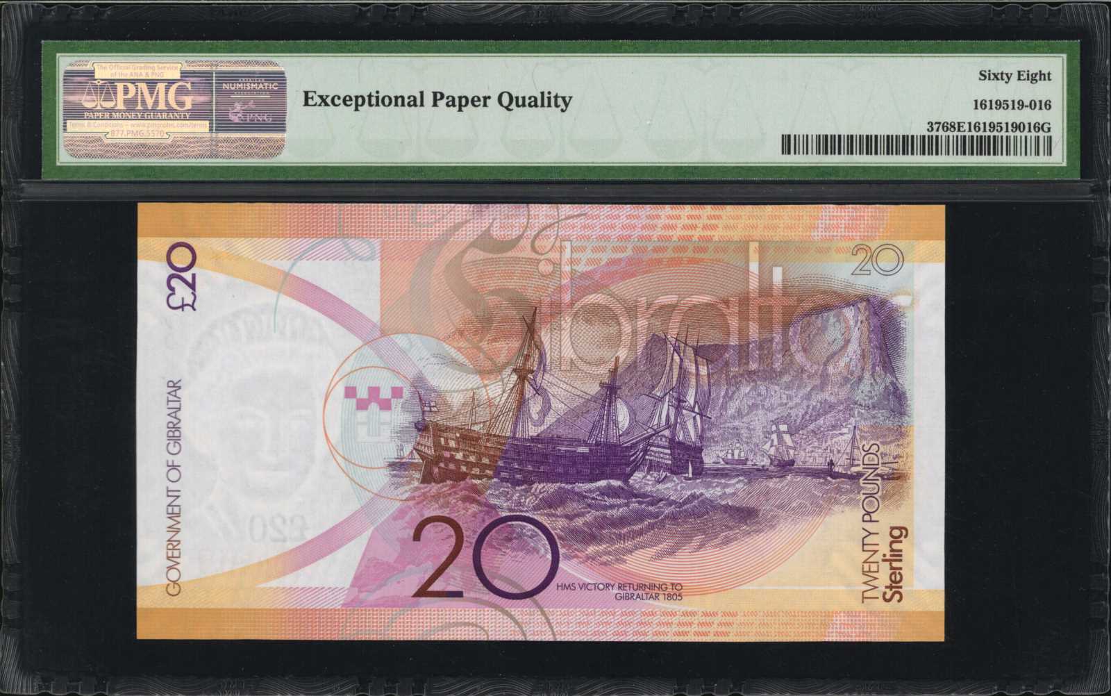 image for: Gibraltar  20 pounds (B132a)